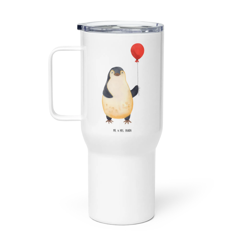 XXL Thermobecher Pinguin Luftballon Thermobecher, XL Thermobecher, Reisebecher, XL Reisetasse, Großer Thermobecher, Autobecher, Jumbo Becher, Pinguin, Pinguine, Luftballon, Tagträume, Lebenslust, Geschenk Freundin, Geschenkidee, beste Freundin, Motivation, Neustart, neues Leben, Liebe, Glück