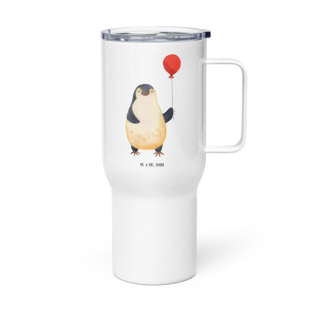 XXL Thermobecher Pinguin Luftballon Thermobecher, XL Thermobecher, Reisebecher, XL Reisetasse, Großer Thermobecher, Autobecher, Jumbo Becher, Pinguin, Pinguine, Luftballon, Tagträume, Lebenslust, Geschenk Freundin, Geschenkidee, beste Freundin, Motivation, Neustart, neues Leben, Liebe, Glück