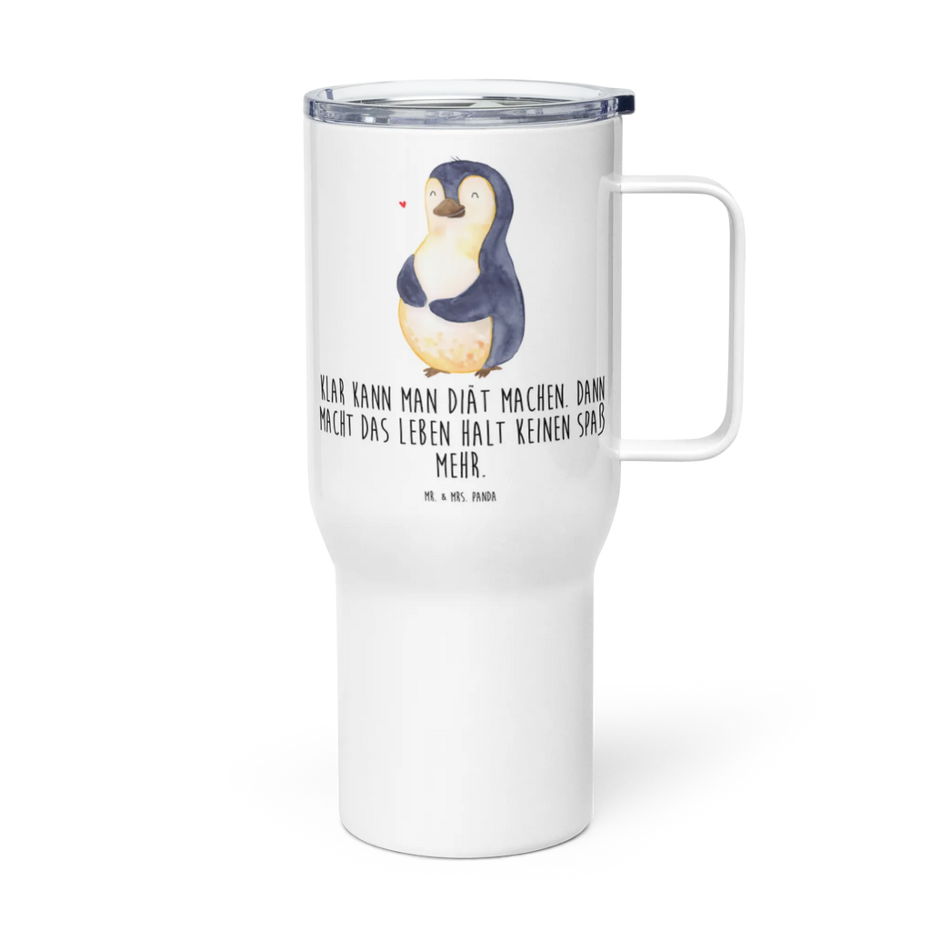 XXL Thermobecher Pinguin Diät Thermobecher, XL Thermobecher, Reisebecher, XL Reisetasse, Großer Thermobecher, Autobecher, Jumbo Becher, Pinguin, Pinguine, Diät, Abnehmen, Abspecken, Gewicht, Motivation, Selbstliebe, Körperliebe, Selbstrespekt