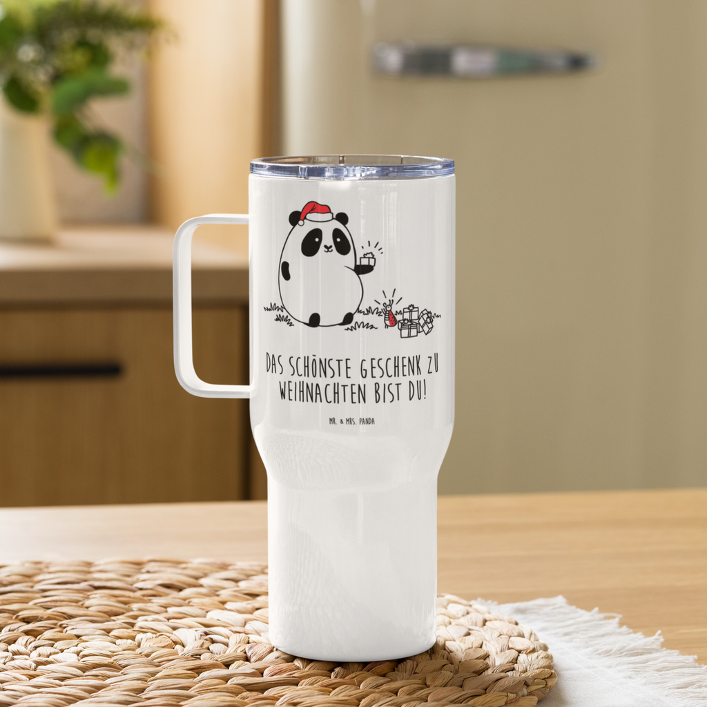 XXL Thermobecher Panda Weihnachtsgeschenk Thermobecher, XL Thermobecher, Reisebecher, XL Reisetasse, Großer Thermobecher, Autobecher, Jumbo Becher