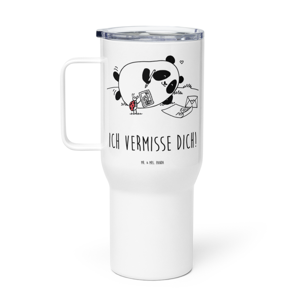 XXL Thermobecher Panda Vermissen Thermobecher, XL Thermobecher, Reisebecher, XL Reisetasse, Großer Thermobecher, Autobecher, Jumbo Becher