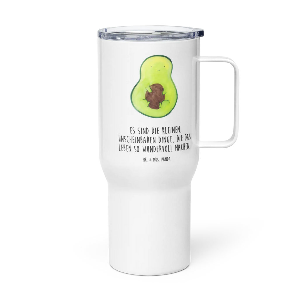 XXL Thermobecher Avocado Kern Thermobecher, XL Thermobecher, Reisebecher, XL Reisetasse, Großer Thermobecher, Autobecher, Jumbo Becher, Avocado, Veggie, Vegan, Gesund, Avokado, Avocadokern, Kern, Pflanze, Spruch Leben