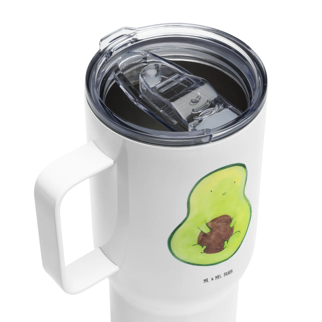 XXL Thermobecher Avocado Kern Thermobecher, XL Thermobecher, Reisebecher, XL Reisetasse, Großer Thermobecher, Autobecher, Jumbo Becher, Avocado, Veggie, Vegan, Gesund, Avokado, Avocadokern, Kern, Pflanze, Spruch Leben