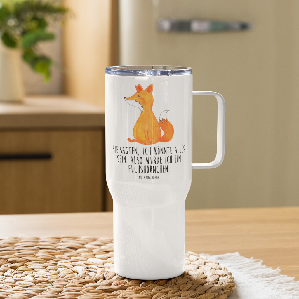 XXL Thermobecher Einhorn Wunsch Thermobecher, XL Thermobecher, Reisebecher, XL Reisetasse, Großer Thermobecher, Autobecher, Jumbo Becher, Einhorn, Einhörner, Einhorn Deko, Pegasus, Unicorn, Fuchs, Unicorns, Fuchshörnchen, Fuchshorn, Foxycorn, Füchse