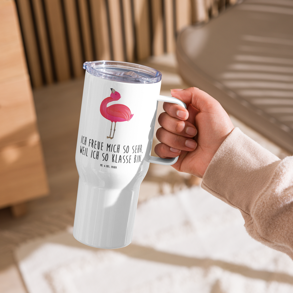 XXL Thermobecher Flamingo Stolz Thermobecher, XL Thermobecher, Reisebecher, XL Reisetasse, Großer Thermobecher, Autobecher, Jumbo Becher, Flamingo, stolz, Freude, Selbstliebe, Selbstakzeptanz, Freundin, beste Freundin, Tochter, Mama, Schwester