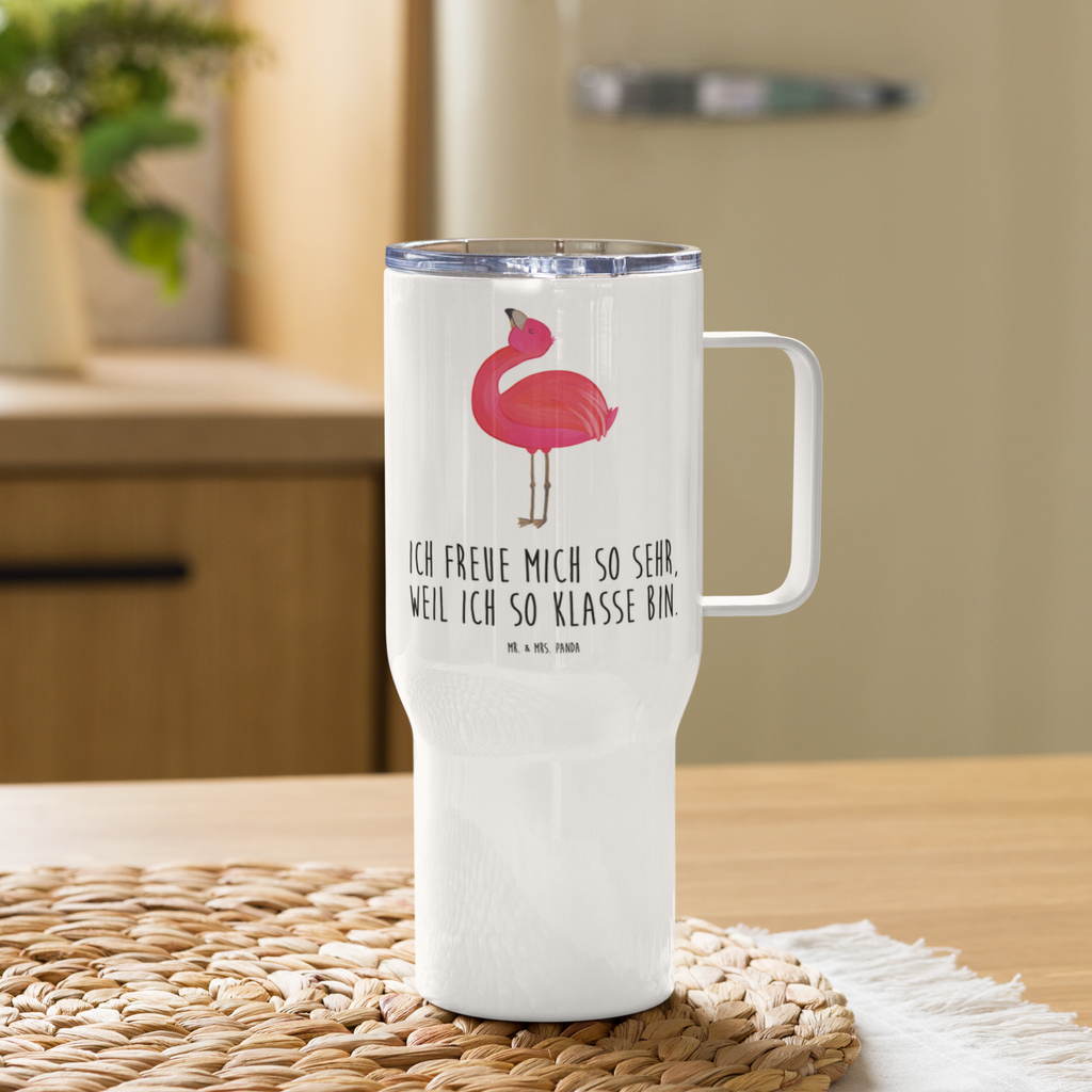 XXL Thermobecher Flamingo Stolz Thermobecher, XL Thermobecher, Reisebecher, XL Reisetasse, Großer Thermobecher, Autobecher, Jumbo Becher, Flamingo, stolz, Freude, Selbstliebe, Selbstakzeptanz, Freundin, beste Freundin, Tochter, Mama, Schwester