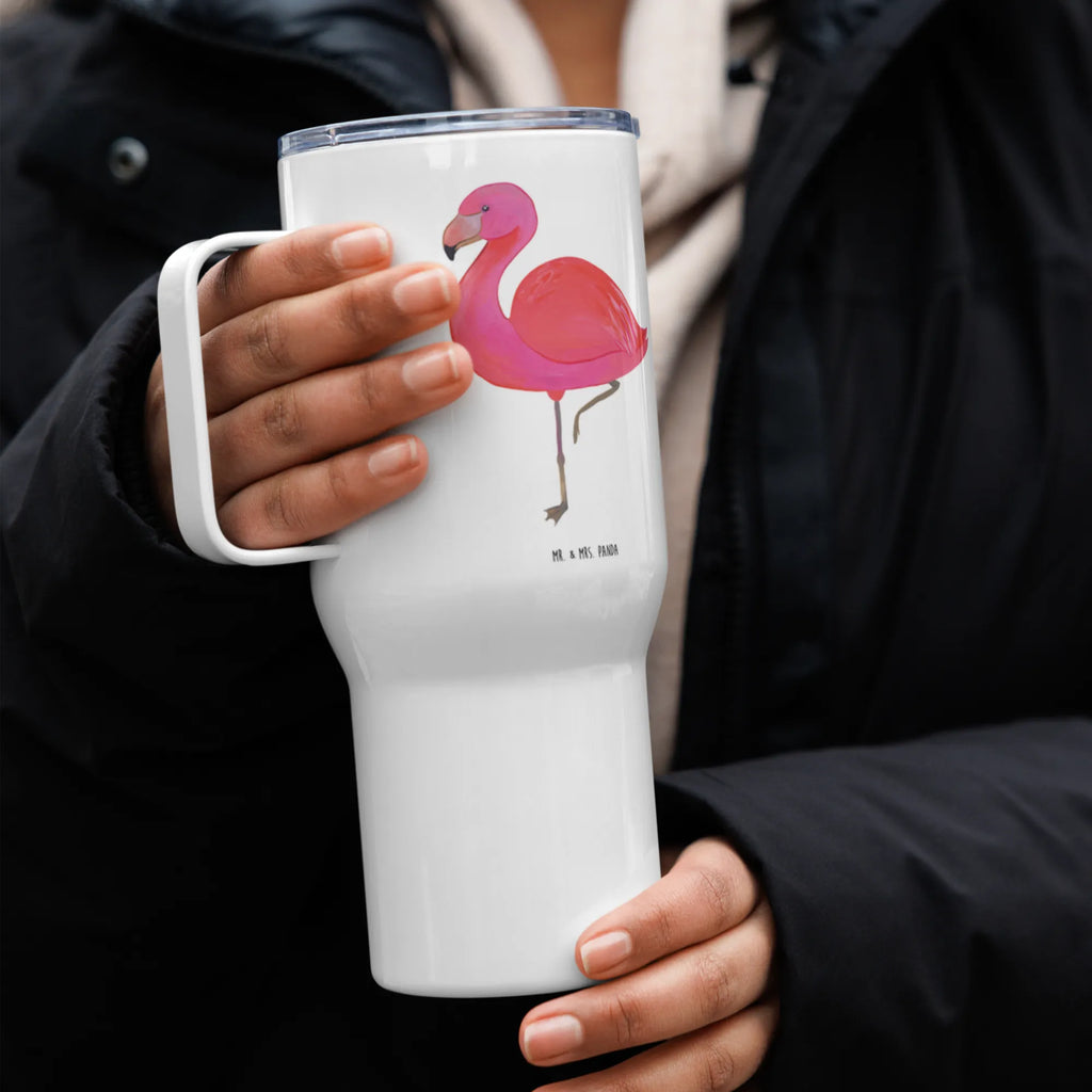 XXL Thermobecher Flamingo Classic Thermobecher, XL Thermobecher, Reisebecher, XL Reisetasse, Großer Thermobecher, Autobecher, Jumbo Becher, Flamingo, Einzigartig, Selbstliebe, Stolz, ich, für mich, Spruch, Freundin, Freundinnen, Außenseiter, Sohn, Tochter, Geschwister