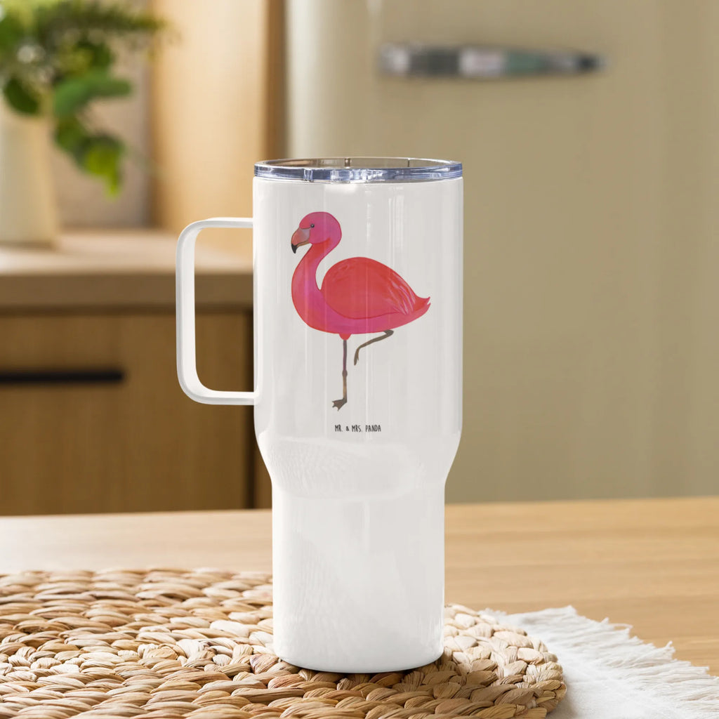 XXL Thermobecher Flamingo Classic Thermobecher, XL Thermobecher, Reisebecher, XL Reisetasse, Großer Thermobecher, Autobecher, Jumbo Becher, Flamingo, Einzigartig, Selbstliebe, Stolz, ich, für mich, Spruch, Freundin, Freundinnen, Außenseiter, Sohn, Tochter, Geschwister