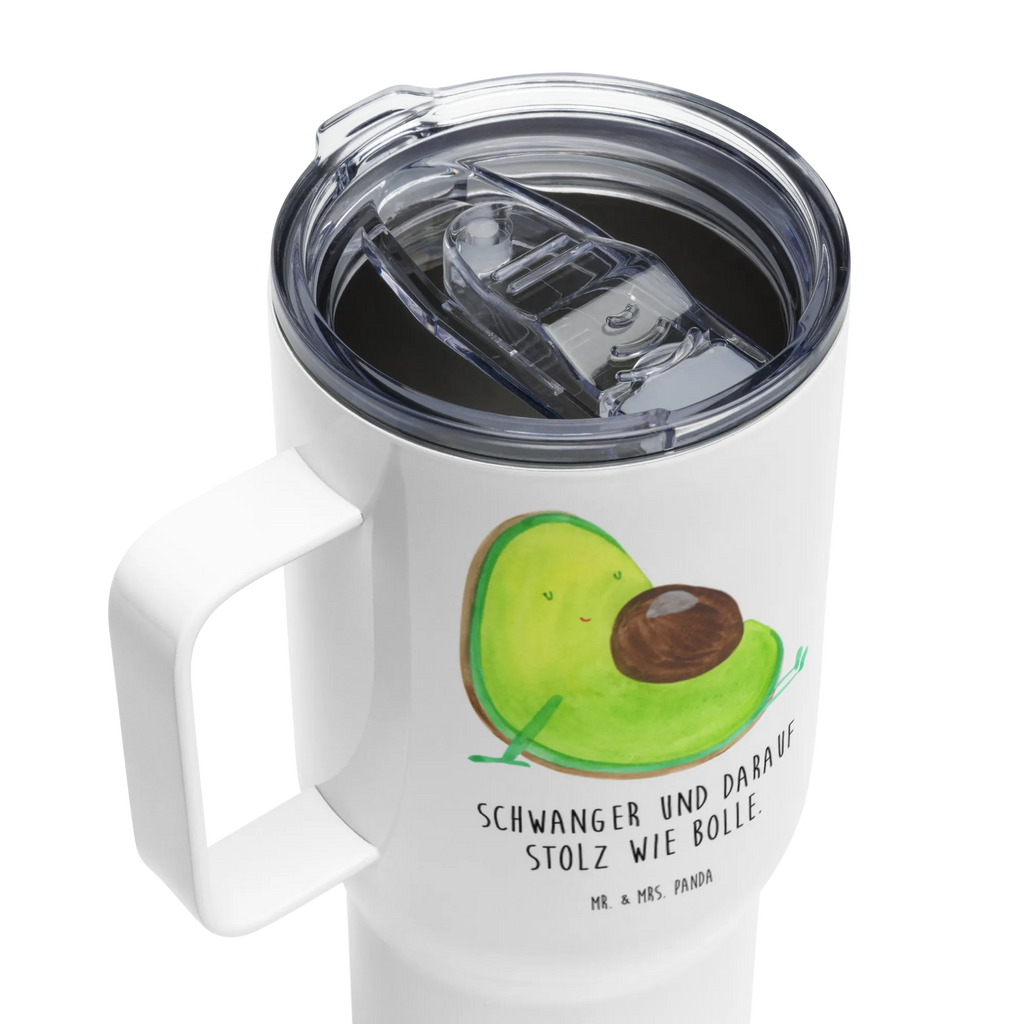 XXL Thermobecher Avocado Schwangerschaft Thermobecher, XL Thermobecher, Reisebecher, XL Reisetasse, Großer Thermobecher, Autobecher, Jumbo Becher, Avocado, Veggie, Vegan, Gesund, schwanger, Schwangerschaft, Babyparty, Babyshower