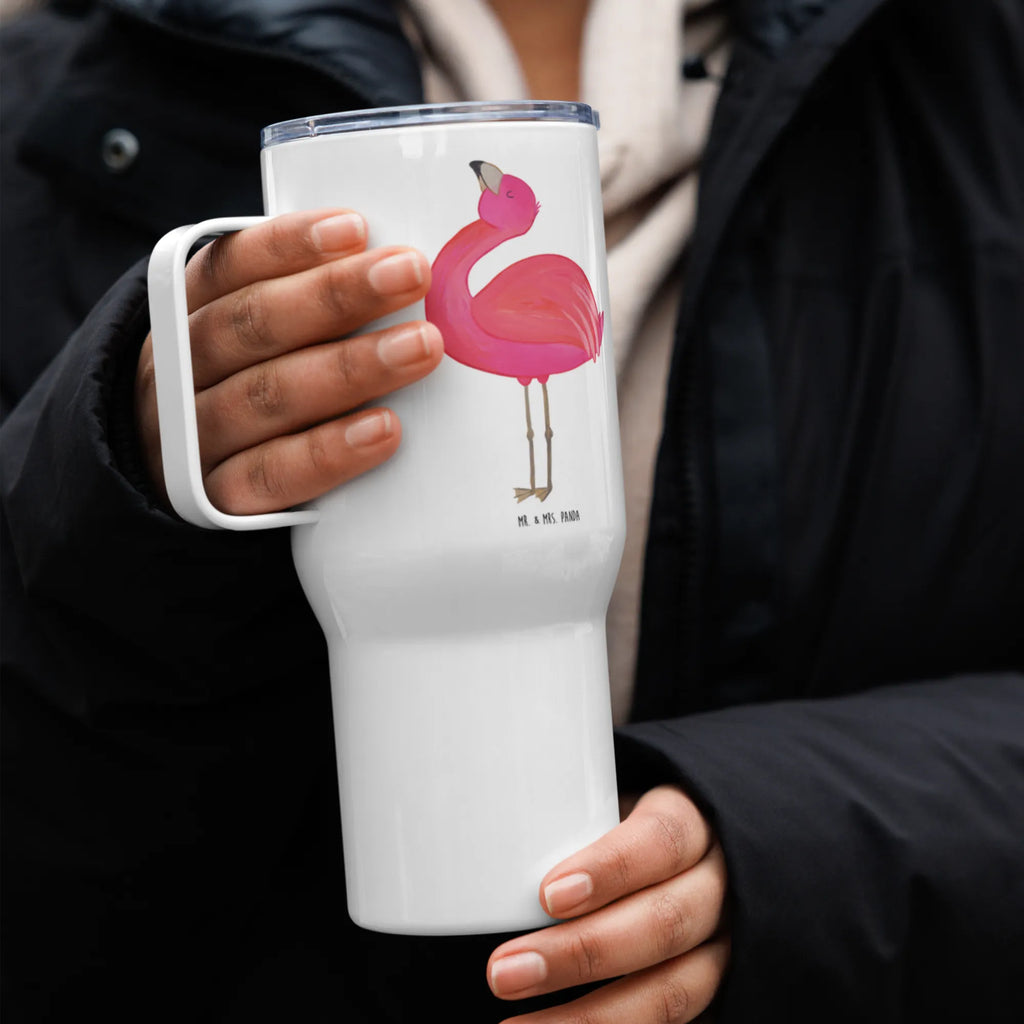 XXL Thermobecher Flamingo Stolz Thermobecher, XL Thermobecher, Reisebecher, XL Reisetasse, Großer Thermobecher, Autobecher, Jumbo Becher, Flamingo, stolz, Freude, Selbstliebe, Selbstakzeptanz, Freundin, beste Freundin, Tochter, Mama, Schwester