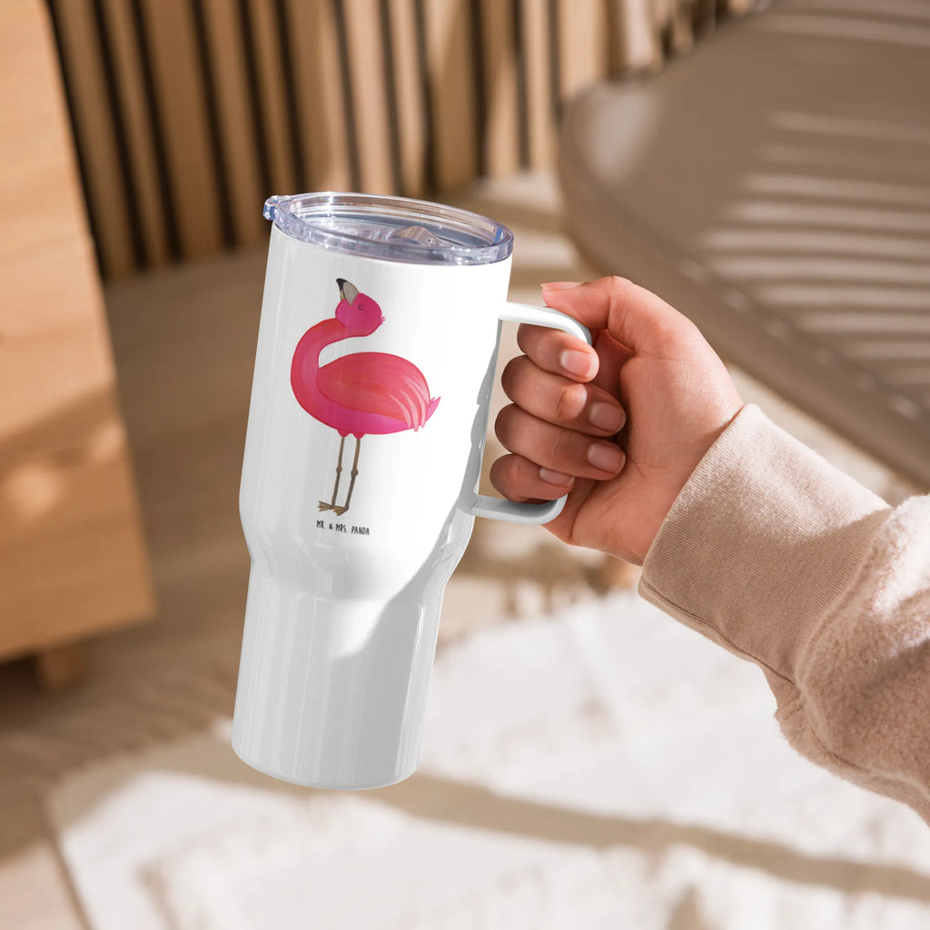 XXL Thermobecher Flamingo Stolz Thermobecher, XL Thermobecher, Reisebecher, XL Reisetasse, Großer Thermobecher, Autobecher, Jumbo Becher, Flamingo, stolz, Freude, Selbstliebe, Selbstakzeptanz, Freundin, beste Freundin, Tochter, Mama, Schwester