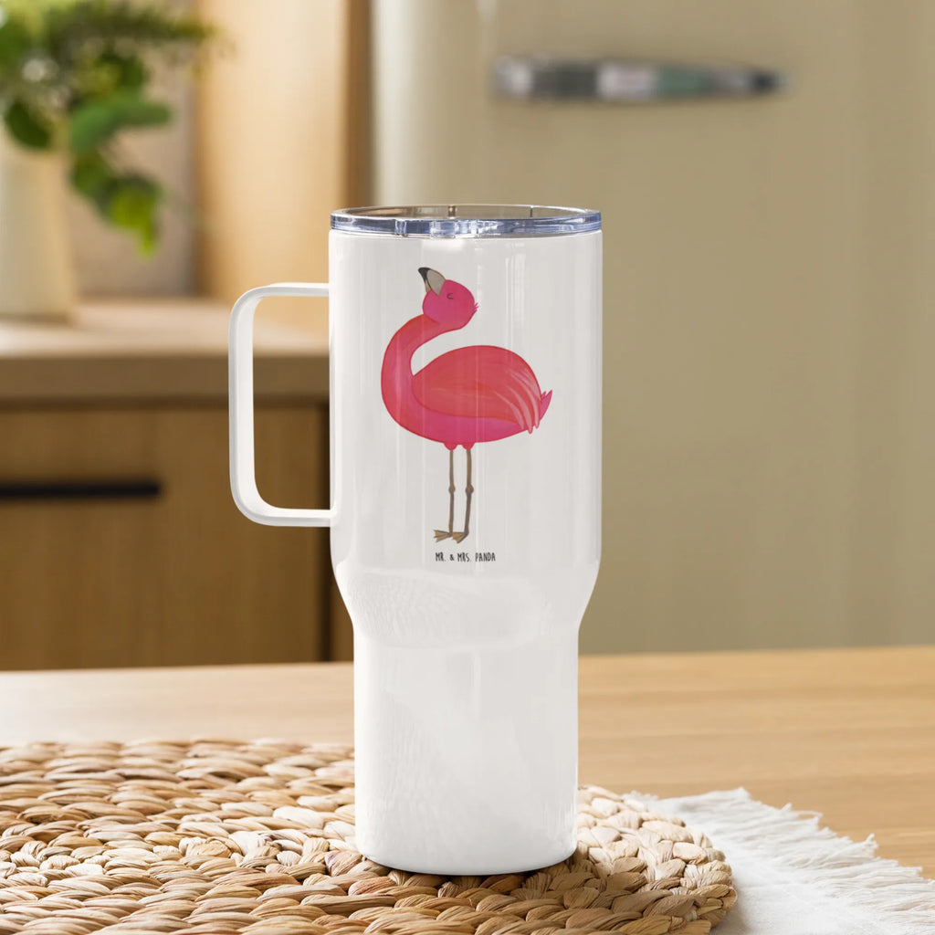 XXL Thermobecher Flamingo Stolz Thermobecher, XL Thermobecher, Reisebecher, XL Reisetasse, Großer Thermobecher, Autobecher, Jumbo Becher, Flamingo, stolz, Freude, Selbstliebe, Selbstakzeptanz, Freundin, beste Freundin, Tochter, Mama, Schwester