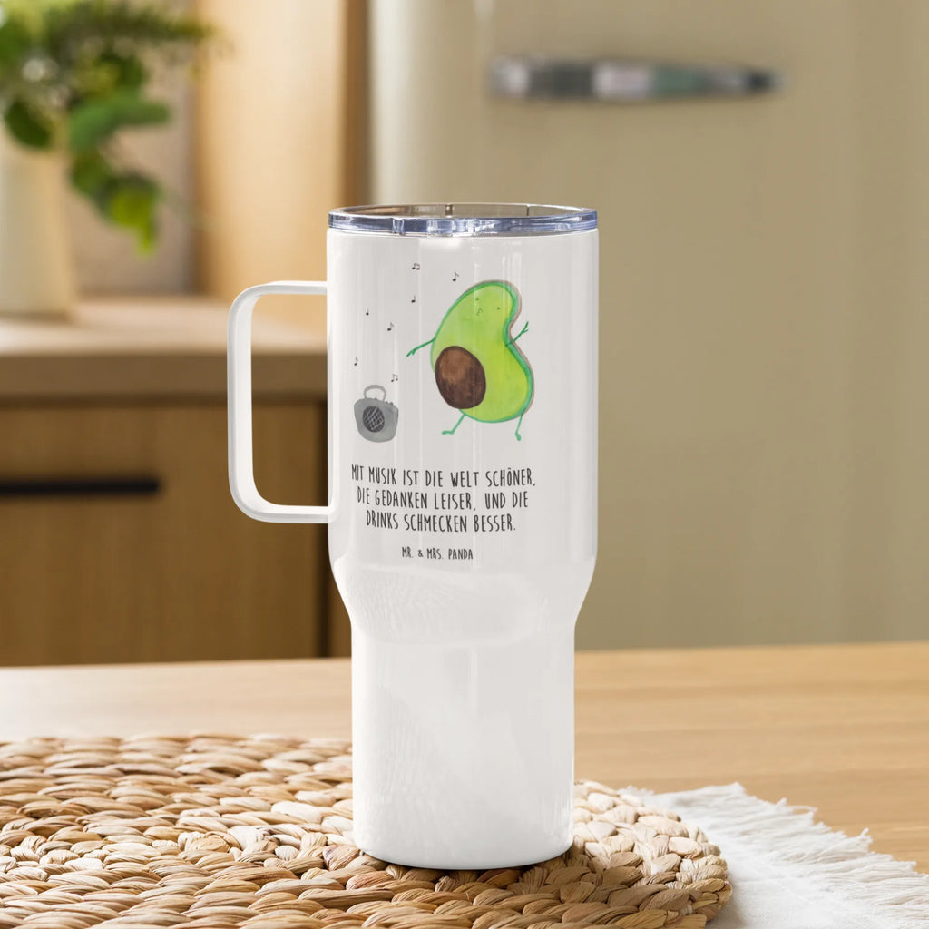 XXL Thermobecher Avocado Tanzen Thermobecher, XL Thermobecher, Reisebecher, XL Reisetasse, Großer Thermobecher, Autobecher, Jumbo Becher, Avocado, Veggie, Vegan, Gesund