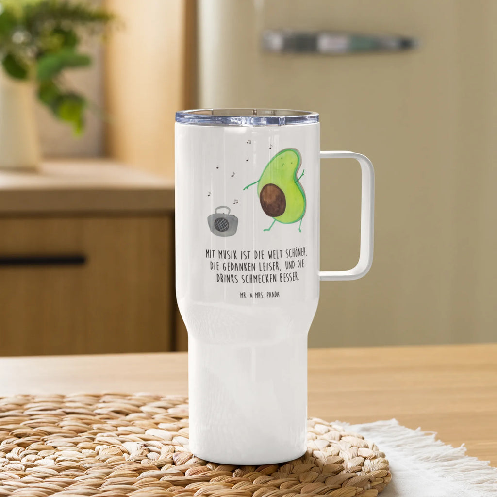 XXL Thermobecher Avocado Tanzen Thermobecher, XL Thermobecher, Reisebecher, XL Reisetasse, Großer Thermobecher, Autobecher, Jumbo Becher, Avocado, Veggie, Vegan, Gesund