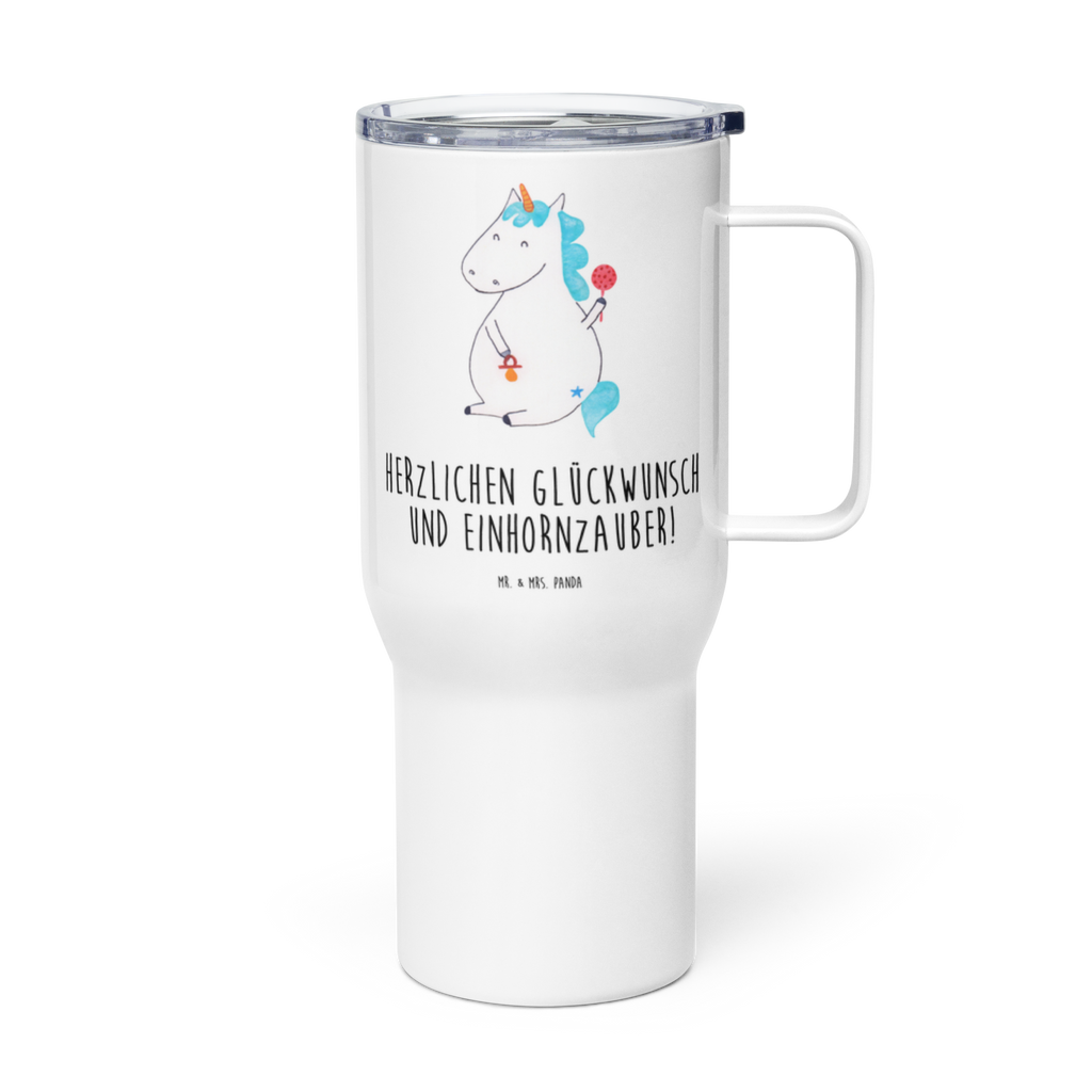 XXL Thermobecher Einhorn Baby Thermobecher, XL Thermobecher, Reisebecher, XL Reisetasse, Großer Thermobecher, Autobecher, Jumbo Becher, Einhorn, Einhörner, Einhorn Deko, Pegasus, Unicorn, Mutter, Geburt, Geburtstag, erstes Kind, Baby, Babyglück, Nachwuchs, Eltern, Party, Kind, Schnuller