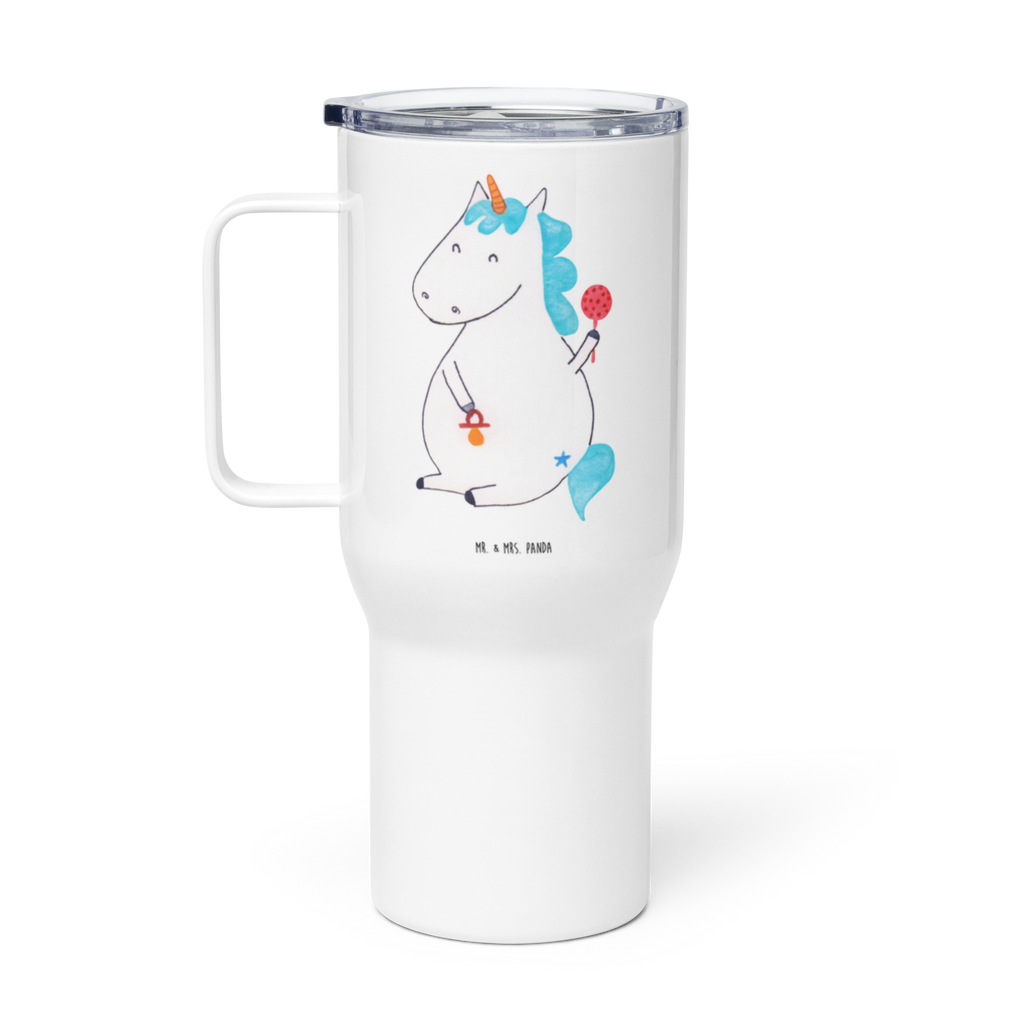 XXL Thermobecher Einhorn Baby Thermobecher, XL Thermobecher, Reisebecher, XL Reisetasse, Großer Thermobecher, Autobecher, Jumbo Becher, Einhorn, Einhörner, Einhorn Deko, Pegasus, Unicorn, Mutter, Geburt, Geburtstag, erstes Kind, Baby, Babyglück, Nachwuchs, Eltern, Party, Kind, Schnuller