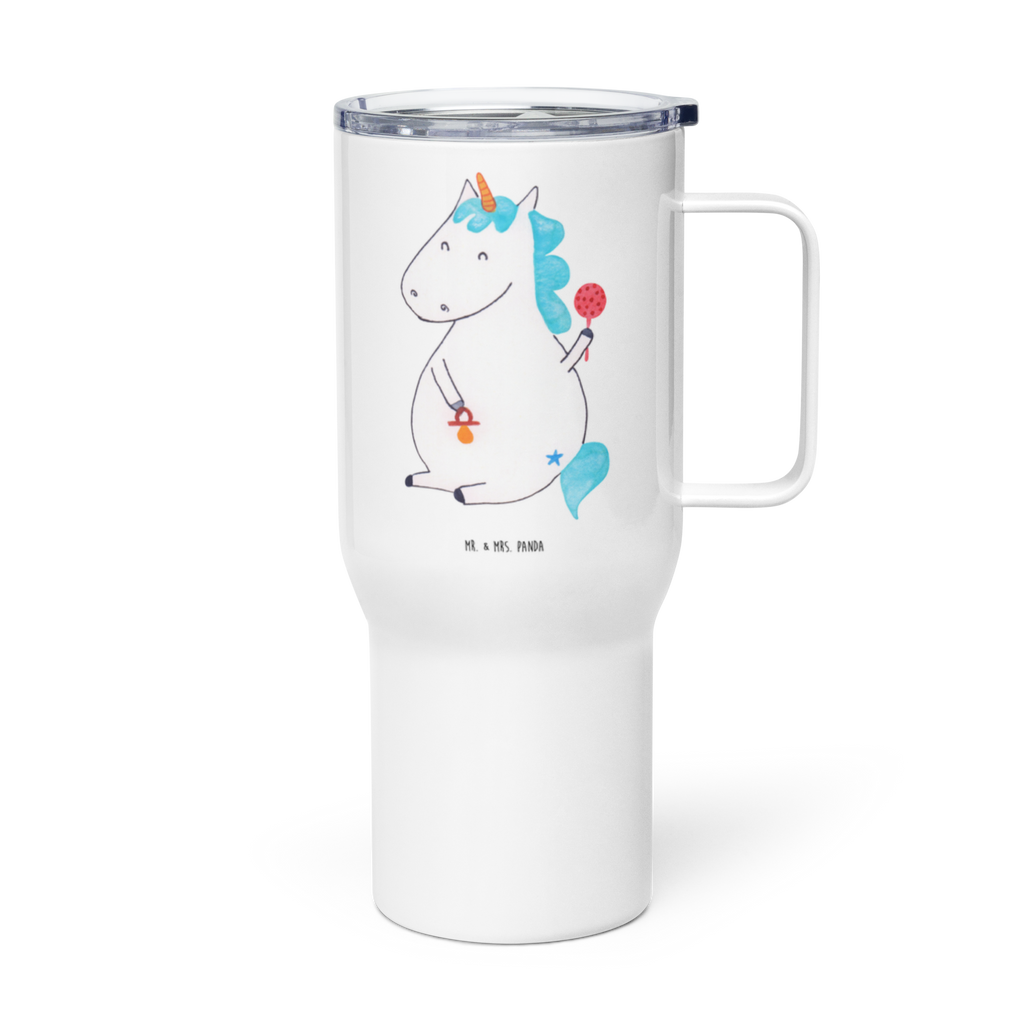 XXL Thermobecher Einhorn Baby Thermobecher, XL Thermobecher, Reisebecher, XL Reisetasse, Großer Thermobecher, Autobecher, Jumbo Becher, Einhorn, Einhörner, Einhorn Deko, Pegasus, Unicorn, Mutter, Geburt, Geburtstag, erstes Kind, Baby, Babyglück, Nachwuchs, Eltern, Party, Kind, Schnuller