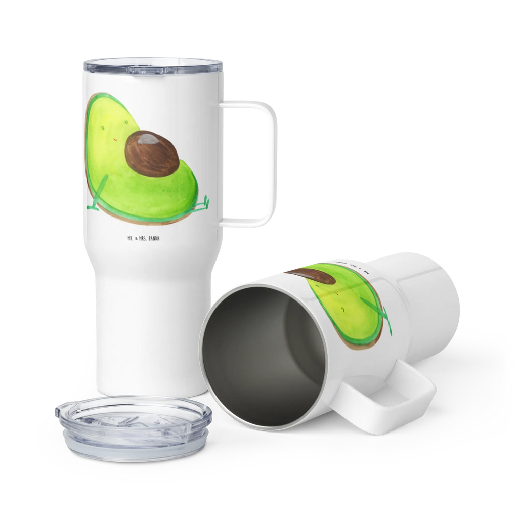 XXL Thermobecher Avocado Schwangerschaft Thermobecher, XL Thermobecher, Reisebecher, XL Reisetasse, Großer Thermobecher, Autobecher, Jumbo Becher, Avocado, Veggie, Vegan, Gesund, schwanger, Schwangerschaft, Babyparty, Babyshower