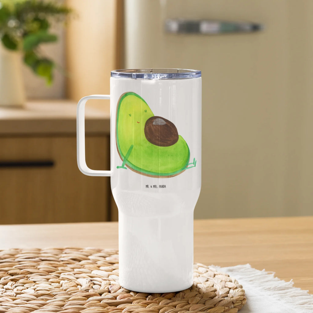 XXL Thermobecher Avocado Schwangerschaft Thermobecher, XL Thermobecher, Reisebecher, XL Reisetasse, Großer Thermobecher, Autobecher, Jumbo Becher, Avocado, Veggie, Vegan, Gesund, schwanger, Schwangerschaft, Babyparty, Babyshower