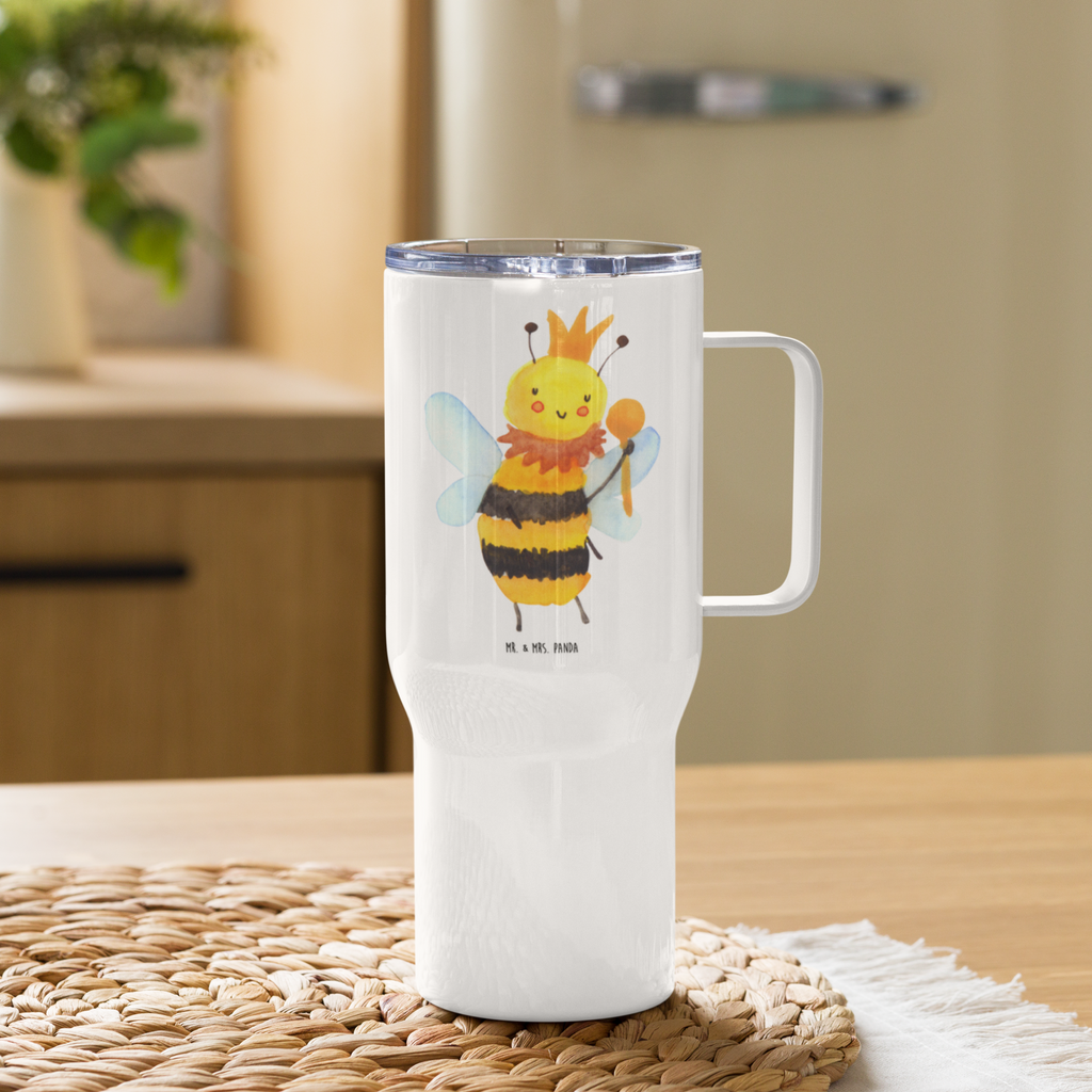 XXL Thermobecher Biene König Thermobecher, XL Thermobecher, Reisebecher, XL Reisetasse, Großer Thermobecher, Autobecher, Jumbo Becher, Biene, Wespe, Hummel