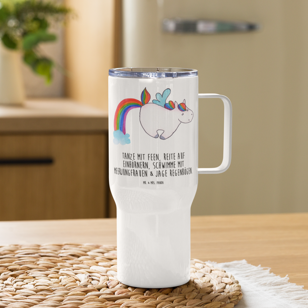 XXL Thermobecher Einhorn Pegasus Thermobecher, XL Thermobecher, Reisebecher, XL Reisetasse, Großer Thermobecher, Autobecher, Jumbo Becher, Einhorn, Einhörner, Einhorn Deko, Pegasus, Unicorn, Regenbogen, Spielen, Realität, Glitzer, Erwachsenwerden