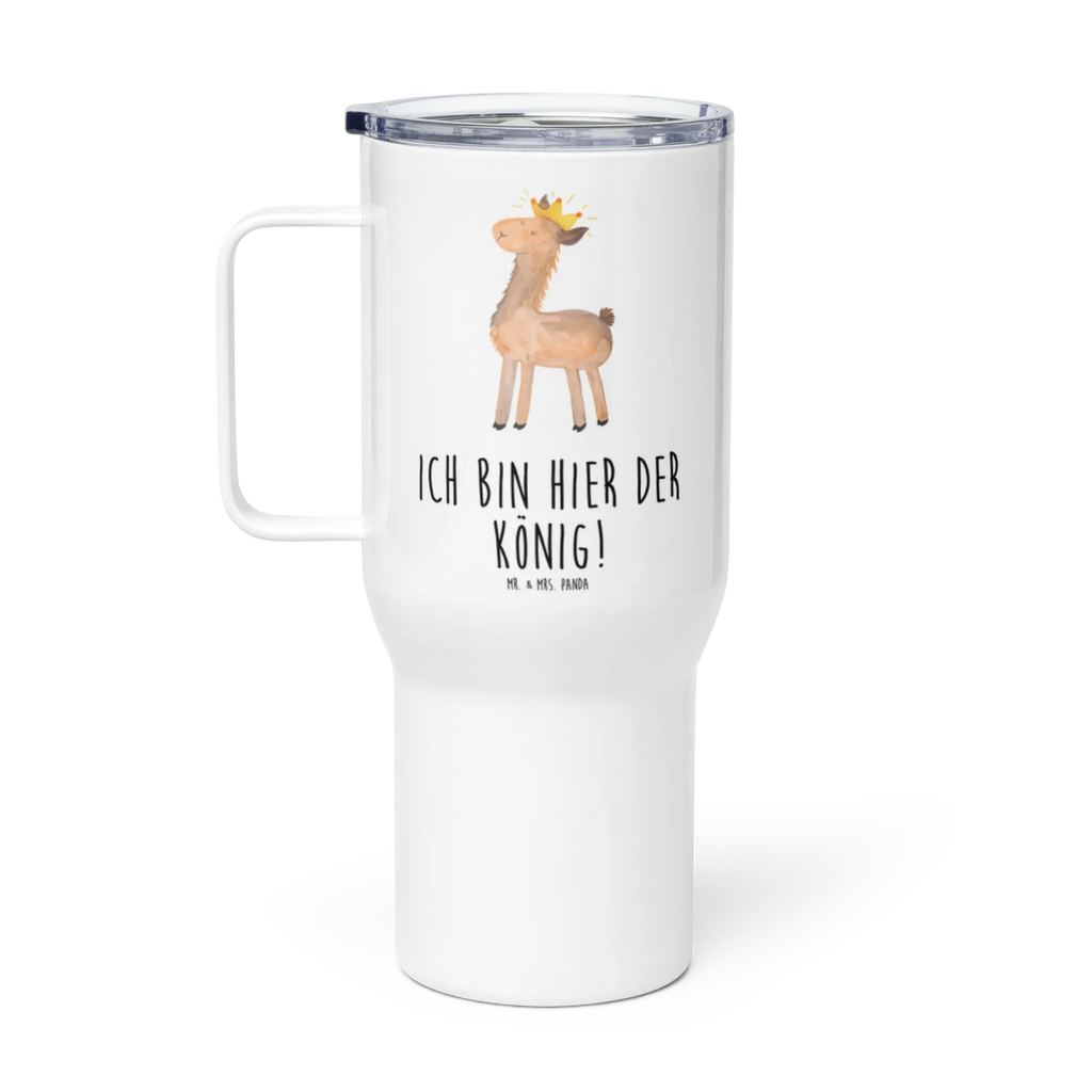 XXL Thermobecher Lama König Thermobecher, XL Thermobecher, Reisebecher, XL Reisetasse, Großer Thermobecher, Autobecher, Jumbo Becher, Lama, Alpaka, Lamas, König, Königin, Freundin, Mama, Papa, Büro Kollege, Kollegin, Chef, Vorgesetzter, Abi, Abitur