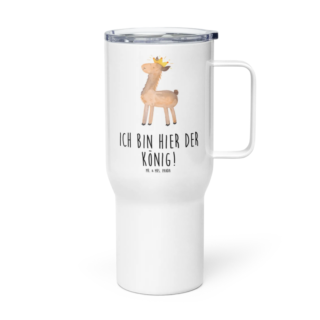 XXL Thermobecher Lama König Thermobecher, XL Thermobecher, Reisebecher, XL Reisetasse, Großer Thermobecher, Autobecher, Jumbo Becher, Lama, Alpaka, Lamas, König, Königin, Freundin, Mama, Papa, Büro Kollege, Kollegin, Chef, Vorgesetzter, Abi, Abitur