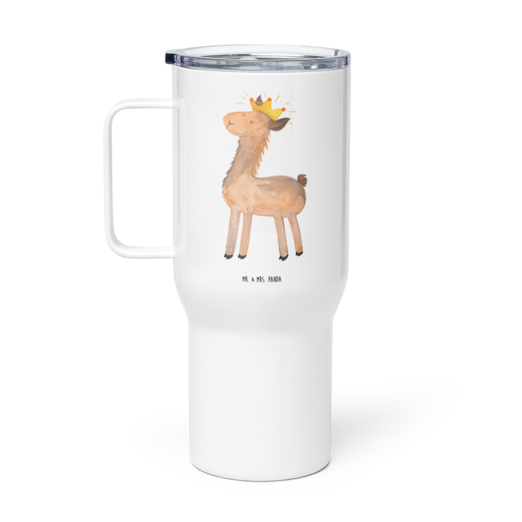 XXL Thermobecher Lama König Thermobecher, XL Thermobecher, Reisebecher, XL Reisetasse, Großer Thermobecher, Autobecher, Jumbo Becher, Lama, Alpaka, Lamas, König, Königin, Freundin, Mama, Papa, Büro Kollege, Kollegin, Chef, Vorgesetzter, Abi, Abitur