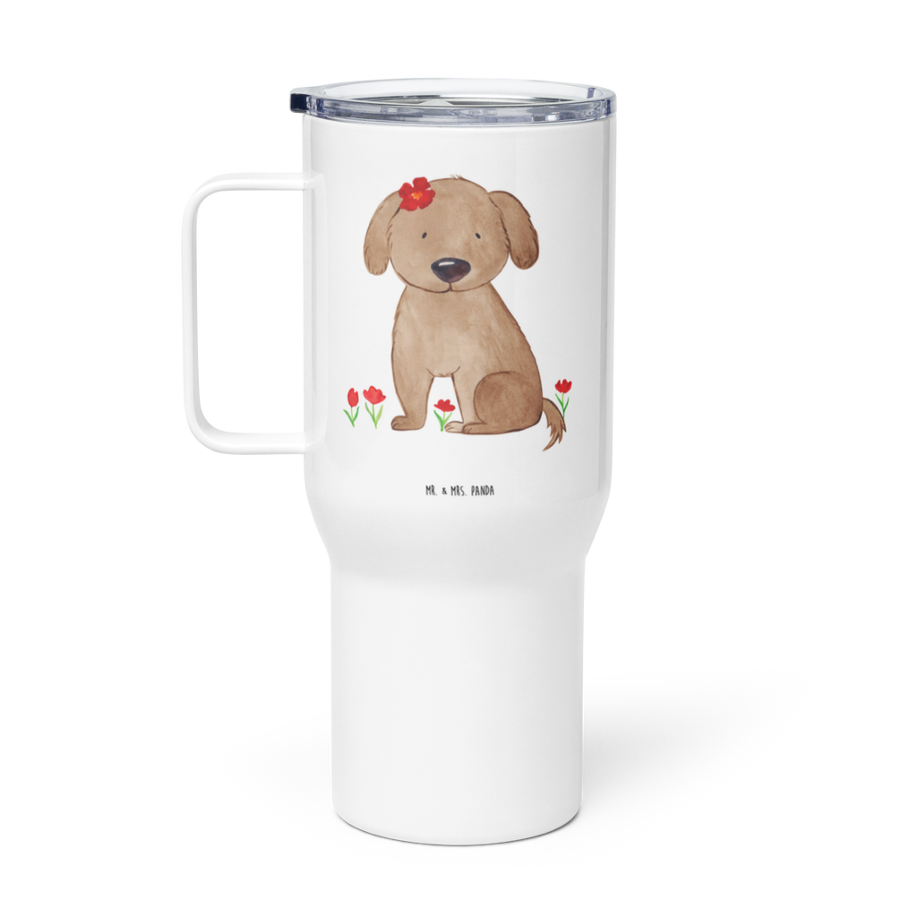 XXL Thermobecher Hund Dame Thermobecher, XL Thermobecher, Reisebecher, XL Reisetasse, Großer Thermobecher, Autobecher, Jumbo Becher, Hund, Hundemotiv, Haustier, Hunderasse, Tierliebhaber, Hundebesitzer, Sprüche, Hunde, Hundeliebe, Hundeglück, Liebe, Frauchen