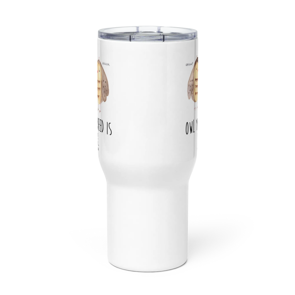 XXL Thermobecher Eulen Liebe Thermobecher, XL Thermobecher, Reisebecher, XL Reisetasse, Großer Thermobecher, Autobecher, Jumbo Becher, Eule, Eule Deko, Liebe, Hochzeit Spruch, Owl, All you need is love, Liebe Spruch, Freundin Geschenk, Freund, Wortspiel lustig