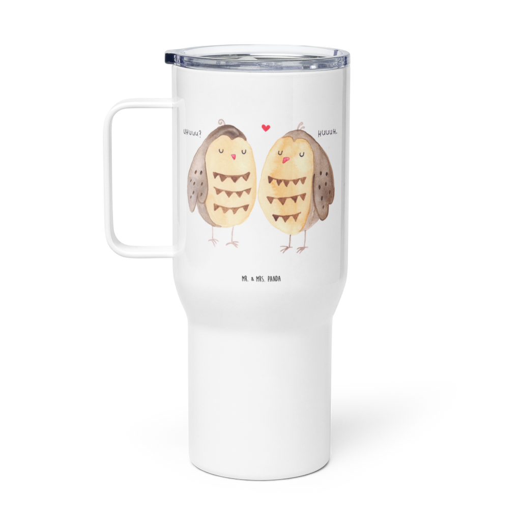 XXL Thermobecher Eulen Liebe Thermobecher, XL Thermobecher, Reisebecher, XL Reisetasse, Großer Thermobecher, Autobecher, Jumbo Becher, Eule, Eule Deko, Liebe, Hochzeit Spruch, Owl, All you need is love, Liebe Spruch, Freundin Geschenk, Freund, Wortspiel lustig