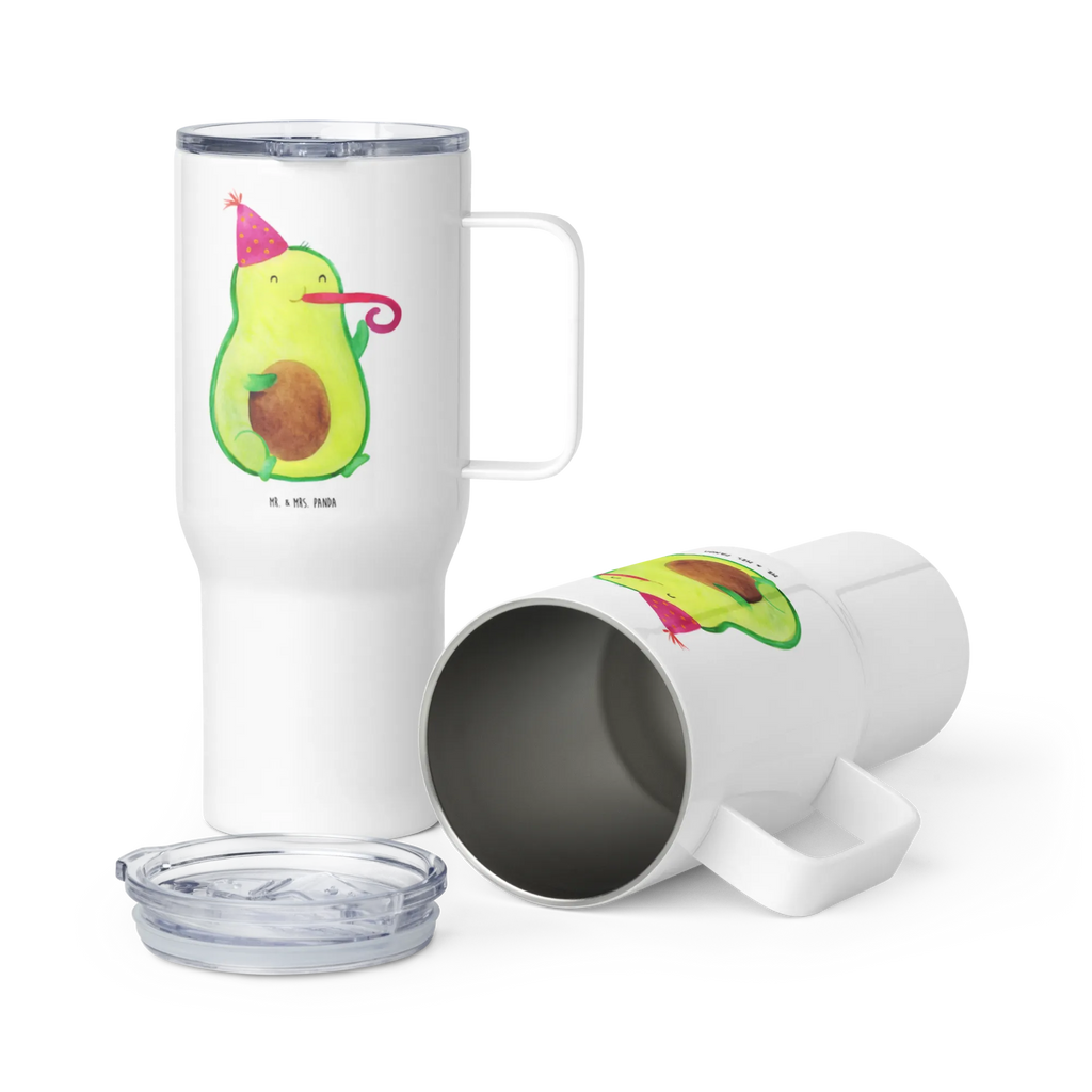 XXL Thermobecher Avocado Feier Thermobecher, XL Thermobecher, Reisebecher, XL Reisetasse, Großer Thermobecher, Autobecher, Jumbo Becher, Avocado, Veggie, Vegan, Gesund, Party, Feierlichkeit, Feier, Fete, Geburtstag, Gute Laune, Tröte