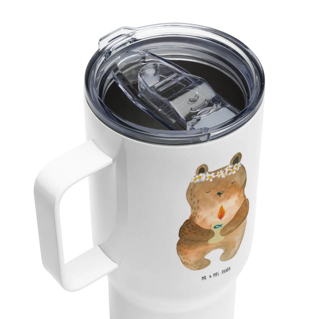 XXL Thermobecher Bär Kommunion Thermobecher, XL Thermobecher, Reisebecher, XL Reisetasse, Großer Thermobecher, Autobecher, Jumbo Becher, Bär, Teddy, Teddybär, Kommunion, Gottes Segen, Taufkerze, katholisch