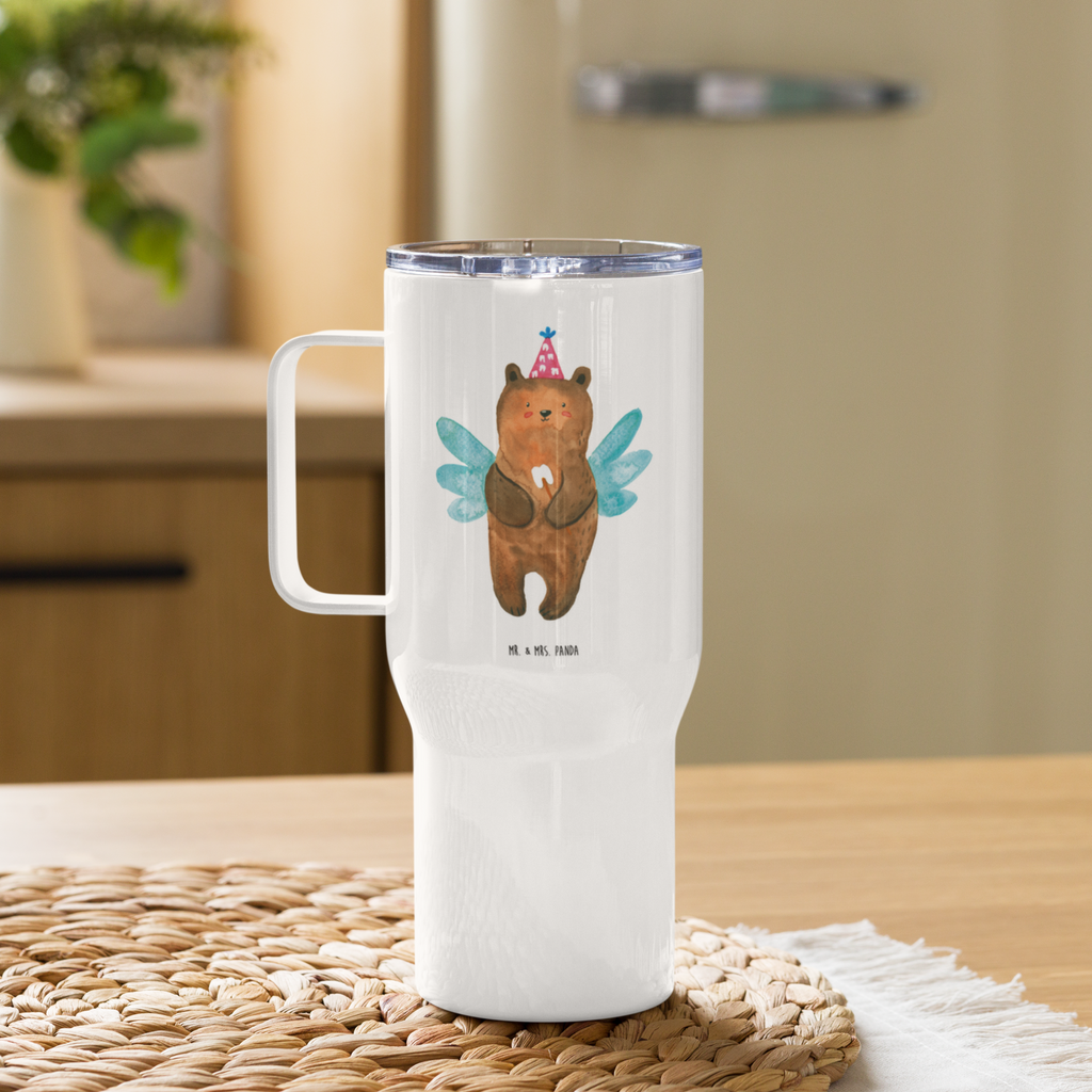 XXL Thermobecher Bär Zahnfee Thermobecher, XL Thermobecher, Reisebecher, XL Reisetasse, Großer Thermobecher, Autobecher, Jumbo Becher, Bär, Teddy, Teddybär, Zahnfee, Fee, Milchzahn, Erster Zahn