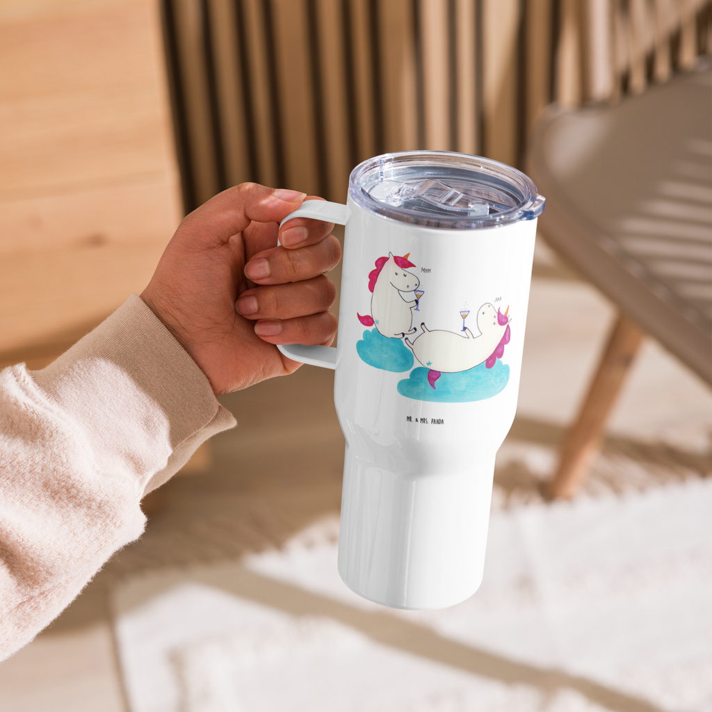 XXL Thermobecher Einhorn Sekt Thermobecher, XL Thermobecher, Reisebecher, XL Reisetasse, Großer Thermobecher, Autobecher, Jumbo Becher, Einhorn, Einhörner, Einhorn Deko, Pegasus, Unicorn, Freundinnen, Freundin, BFF, Sekt, Mädelsabend, Spaß, Party, Korken, Anstoßen, Beste