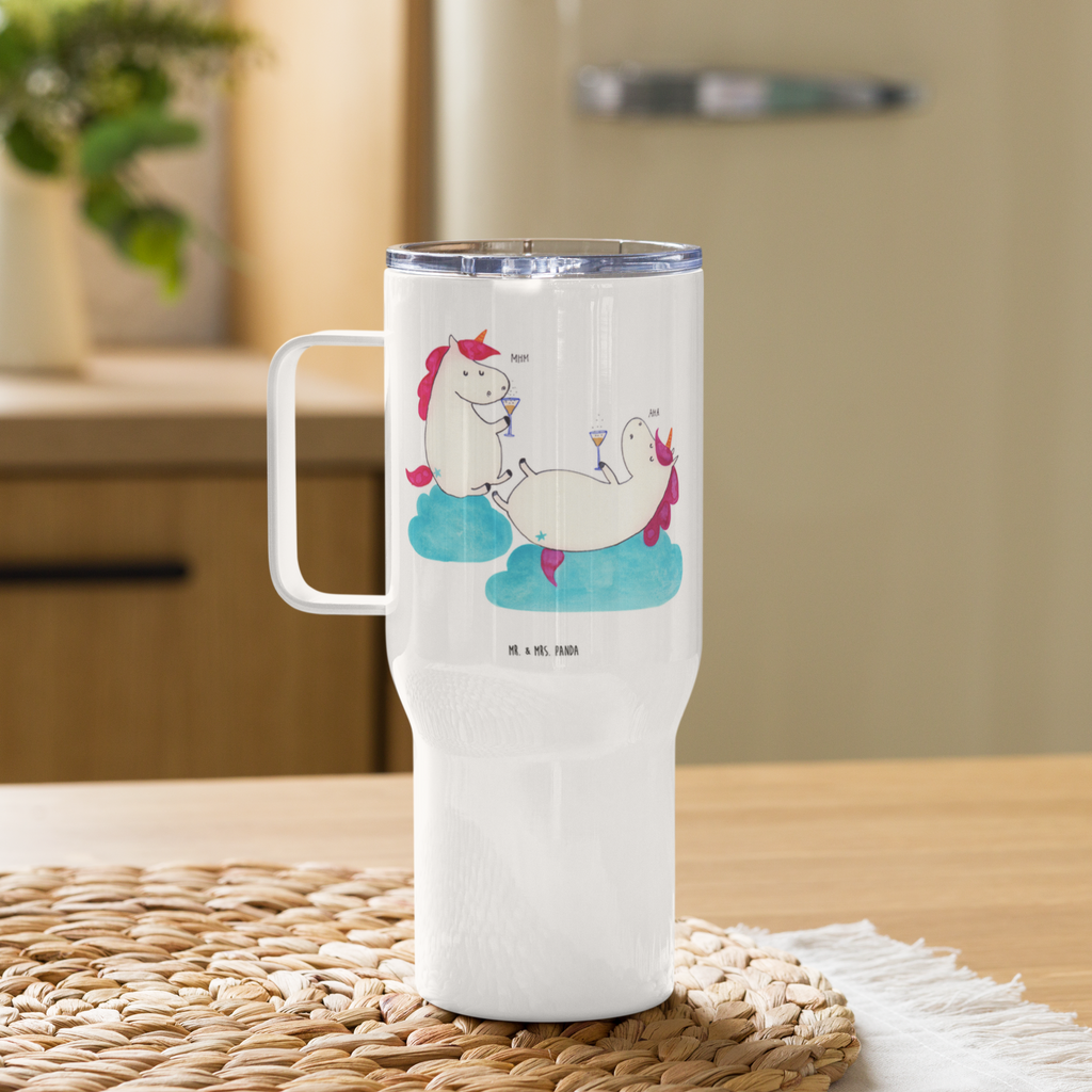 XXL Thermobecher Einhorn Sekt Thermobecher, XL Thermobecher, Reisebecher, XL Reisetasse, Großer Thermobecher, Autobecher, Jumbo Becher, Einhorn, Einhörner, Einhorn Deko, Pegasus, Unicorn, Freundinnen, Freundin, BFF, Sekt, Mädelsabend, Spaß, Party, Korken, Anstoßen, Beste