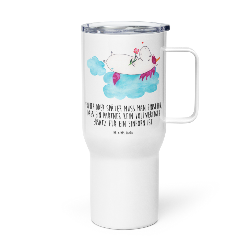 XXL Thermobecher Einhorn Verliebt Thermobecher, XL Thermobecher, Reisebecher, XL Reisetasse, Großer Thermobecher, Autobecher, Jumbo Becher, Einhorn, Einhörner, Einhorn Deko, Pegasus, Unicorn, verliebt, Liebe, Liebesbeweis, Freundin, Wolke