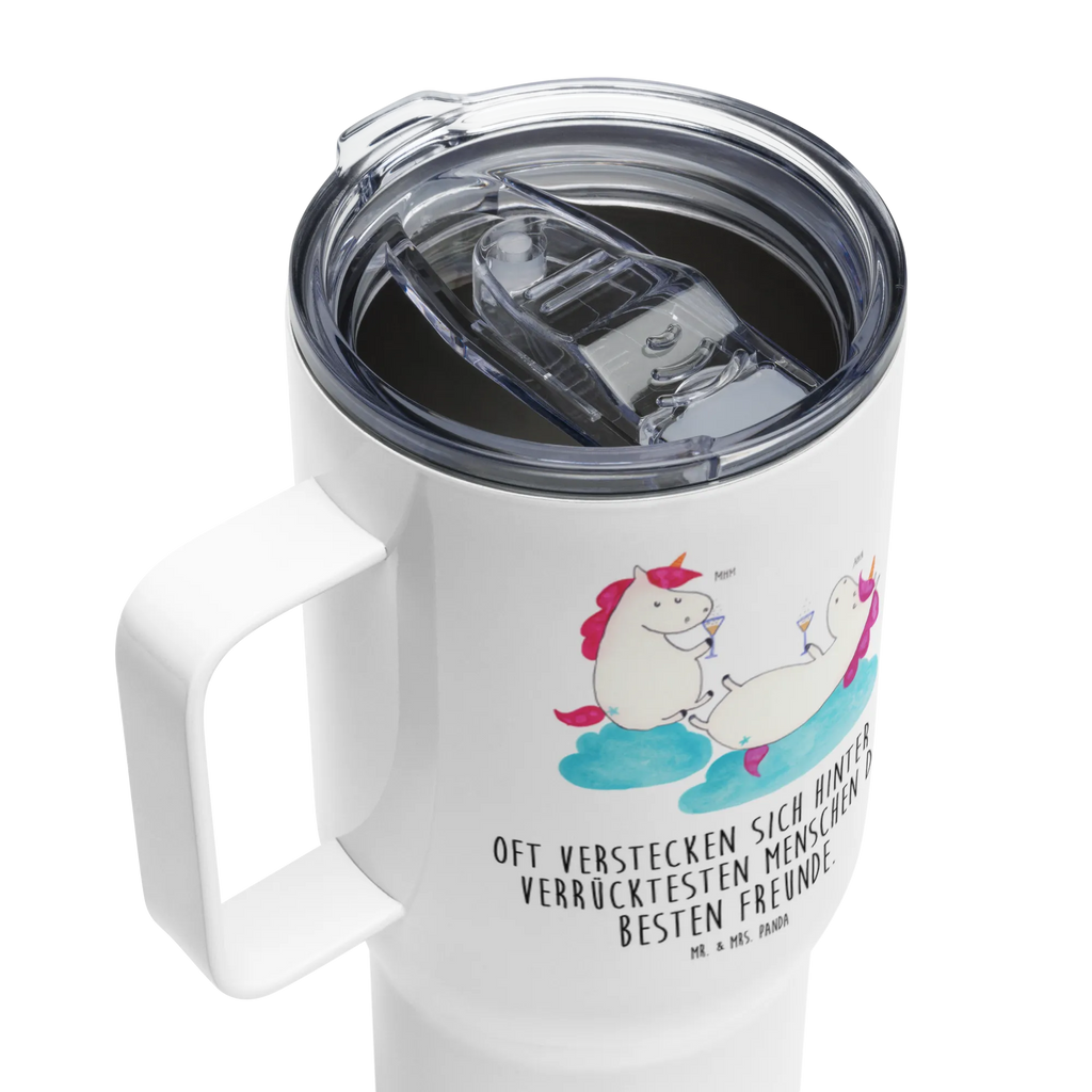 XXL Thermobecher Einhorn Sekt Thermobecher, XL Thermobecher, Reisebecher, XL Reisetasse, Großer Thermobecher, Autobecher, Jumbo Becher, Einhorn, Einhörner, Einhorn Deko, Pegasus, Unicorn, Freundinnen, Freundin, BFF, Sekt, Mädelsabend, Spaß, Party, Korken, Anstoßen, Beste