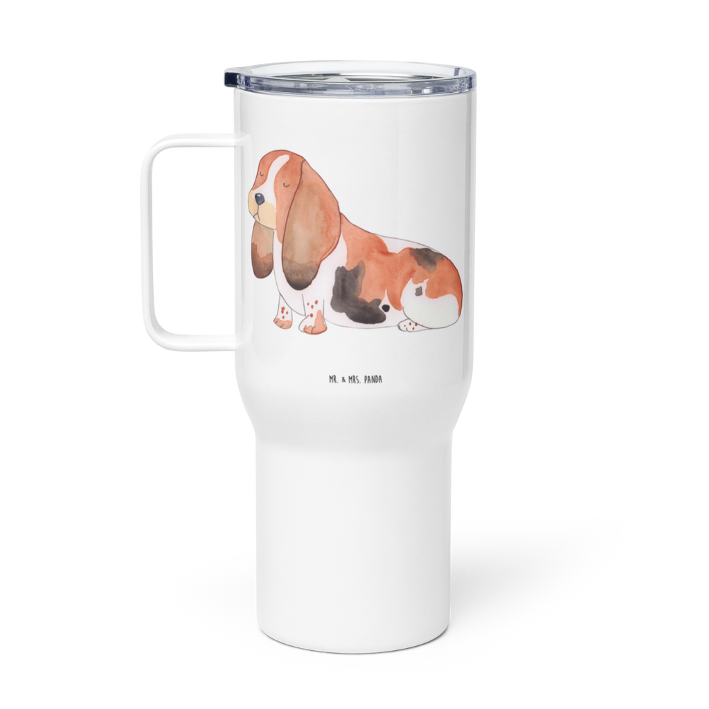 XXL Thermobecher Hund Basset Hound Thermobecher, XL Thermobecher, Reisebecher, XL Reisetasse, Großer Thermobecher, Autobecher, Jumbo Becher, Hund, Hundemotiv, Haustier, Hunderasse, Tierliebhaber, Hundebesitzer, Sprüche, Basset Hound, Basset, Hundeliebe, kinderlos