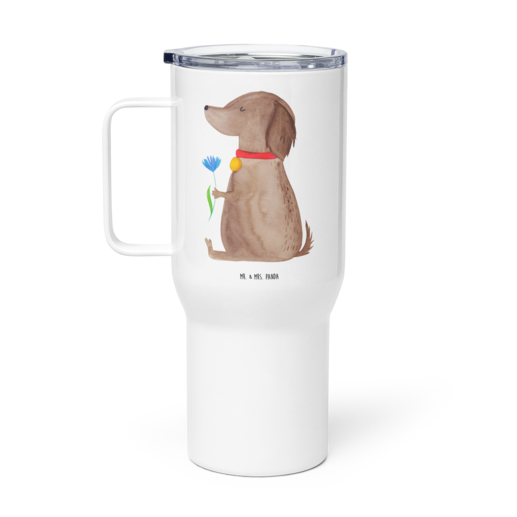 XXL Thermobecher Hund Blume Thermobecher, XL Thermobecher, Reisebecher, XL Reisetasse, Großer Thermobecher, Autobecher, Jumbo Becher, Hund, Hundemotiv, Haustier, Hunderasse, Tierliebhaber, Hundebesitzer, Sprüche, Hunde, Frauchen, Hundeliebe