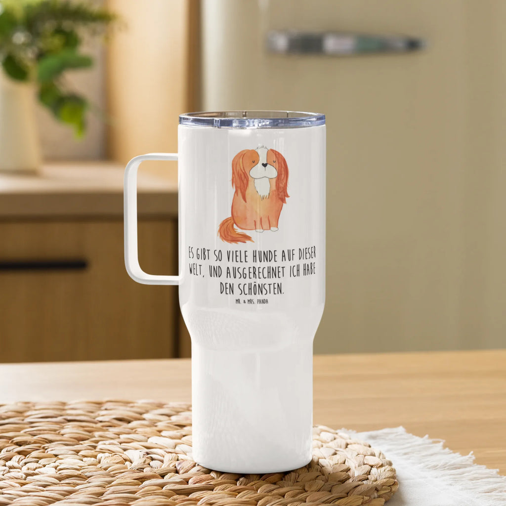 XXL Thermobecher Hund Cavalier King Charles Spaniel Thermobecher, XL Thermobecher, Reisebecher, XL Reisetasse, Großer Thermobecher, Autobecher, Jumbo Becher, Hund, Hundemotiv, Haustier, Hunderasse, Tierliebhaber, Hundebesitzer, Sprüche, Cavalier King Charles Spaniel, Cockerspaniel, Spaniel, Spruch, schönster Hund