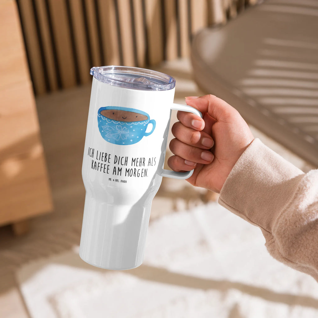 XXL Thermobecher Kaffee Tasse Thermobecher, XL Thermobecher, Reisebecher, XL Reisetasse, Großer Thermobecher, Autobecher, Jumbo Becher, Tiermotive, Gute Laune, lustige Sprüche, Tiere, Kaffee, Tasse, Liebe, Geschmack, Genuss, Glücklich