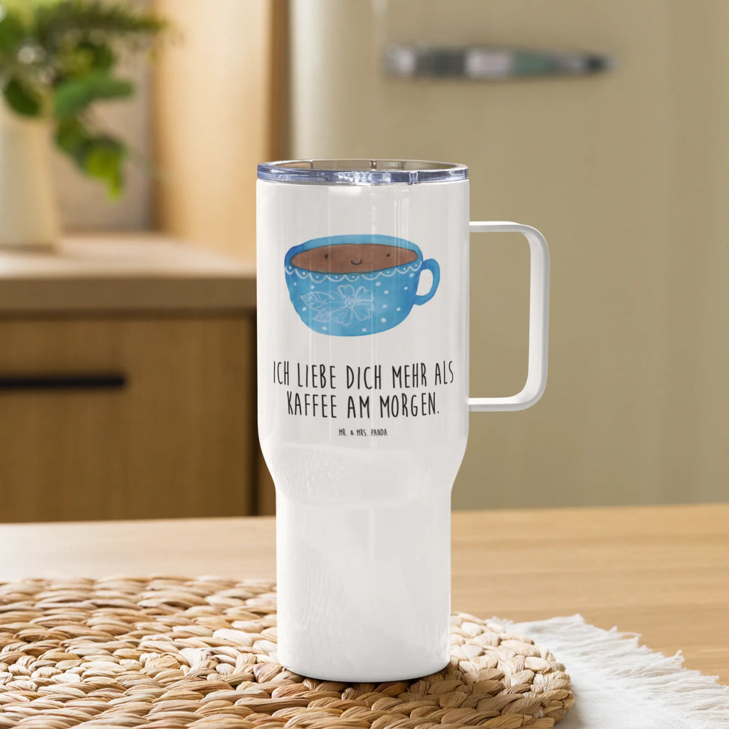 XXL Thermobecher Kaffee Tasse Thermobecher, XL Thermobecher, Reisebecher, XL Reisetasse, Großer Thermobecher, Autobecher, Jumbo Becher, Tiermotive, Gute Laune, lustige Sprüche, Tiere, Kaffee, Tasse, Liebe, Geschmack, Genuss, Glücklich