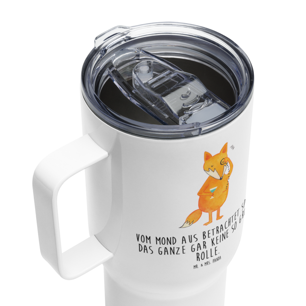 XXL Thermobecher Fuchs Lord Thermobecher, XL Thermobecher, Reisebecher, XL Reisetasse, Großer Thermobecher, Autobecher, Jumbo Becher, Fuchs, Füchse, tröstende Worte, Spruch lustig, Liebeskummer Geschenk, Motivation Spruch, Problemlösung