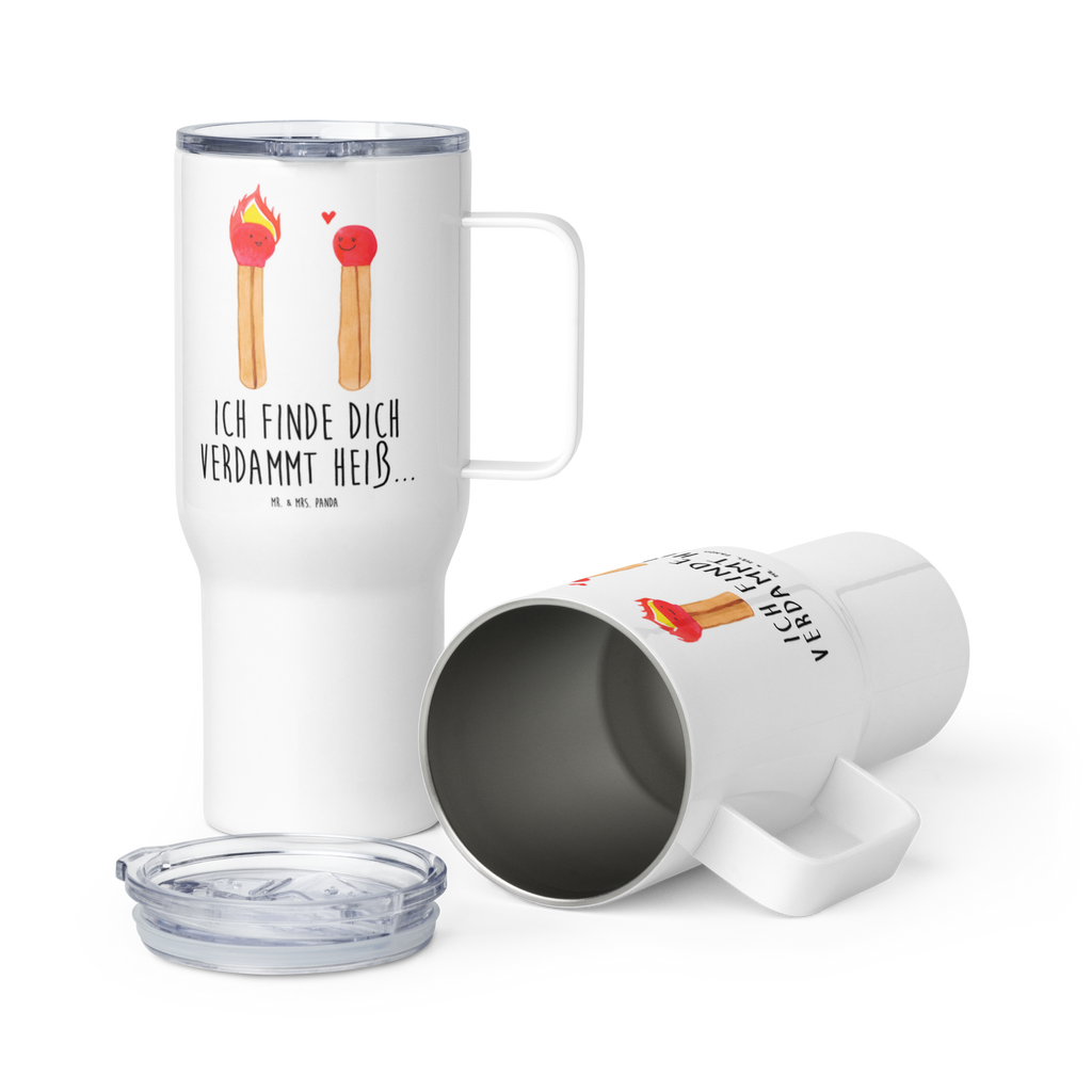 XXL Thermobecher Streichhölzer Thermobecher, XL Thermobecher, Reisebecher, XL Reisetasse, Großer Thermobecher, Autobecher, Jumbo Becher, Liebe, Partner, Freund, Freundin, Ehemann, Ehefrau, Heiraten, Verlobung, Heiratsantrag, Liebesgeschenk, Jahrestag, Hocheitstag, Streichhölzer