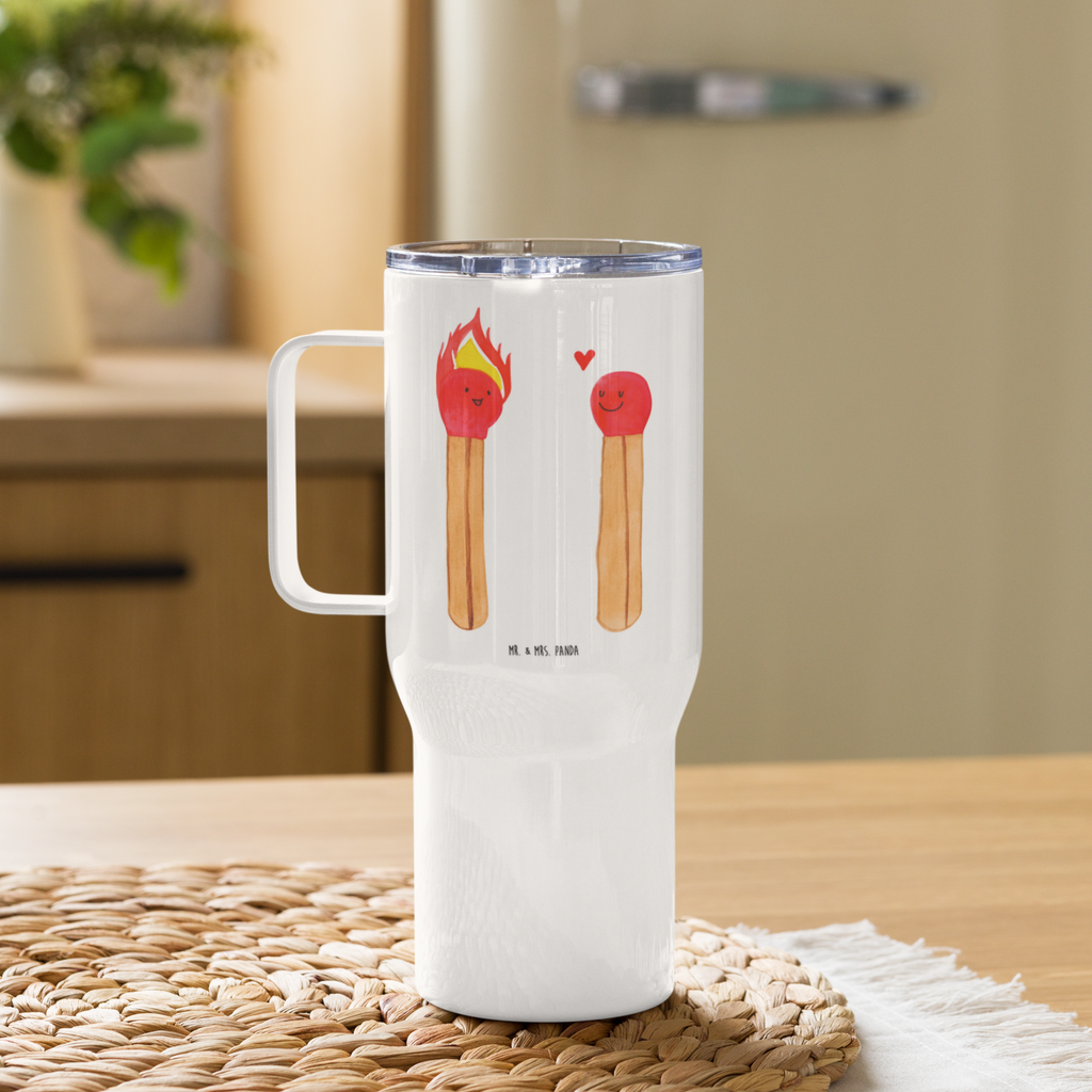 XXL Thermobecher Streichhölzer Thermobecher, XL Thermobecher, Reisebecher, XL Reisetasse, Großer Thermobecher, Autobecher, Jumbo Becher, Liebe, Partner, Freund, Freundin, Ehemann, Ehefrau, Heiraten, Verlobung, Heiratsantrag, Liebesgeschenk, Jahrestag, Hocheitstag, Streichhölzer