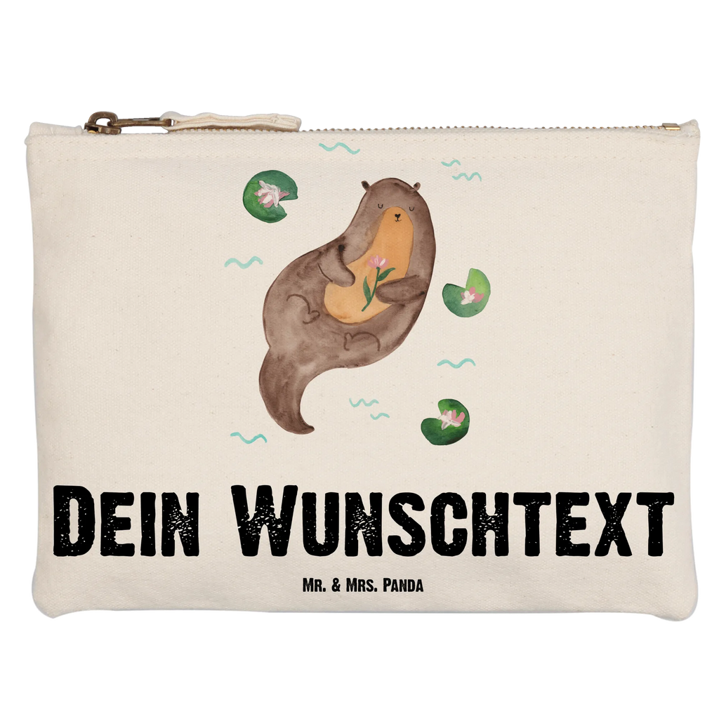 Personalisierte Schminktasche Otter mit Seerose Personalisierte Schminktasche, Personalisierte Kosmetiktasche, Personalisierter Kosmetikbeutel, Personalisiertes Stiftemäppchen, Personalisiertes Etui, Personalisierte Federmappe, Personalisierte Makeup Bag, Personalisiertes Schminketui, Personalisiertes Kosmetiketui, Personalisiertes Schlamperetui, Schminktasche mit Namen, Kosmetiktasche mit Namen, Kosmetikbeutel mit Namen, Stiftemäppchen mit Namen, Etui mit Namen, Federmappe mit Namen, Makeup Bg mit Namen, Schminketui mit Namen, Kosmetiketui mit Namen, Schlamperetui mit Namen, Schminktasche personalisieren, Schminktasche bedrucken, Schminktasche selbst gestalten, Otter, Fischotter, Seeotter, Otter Seeotter See Otter