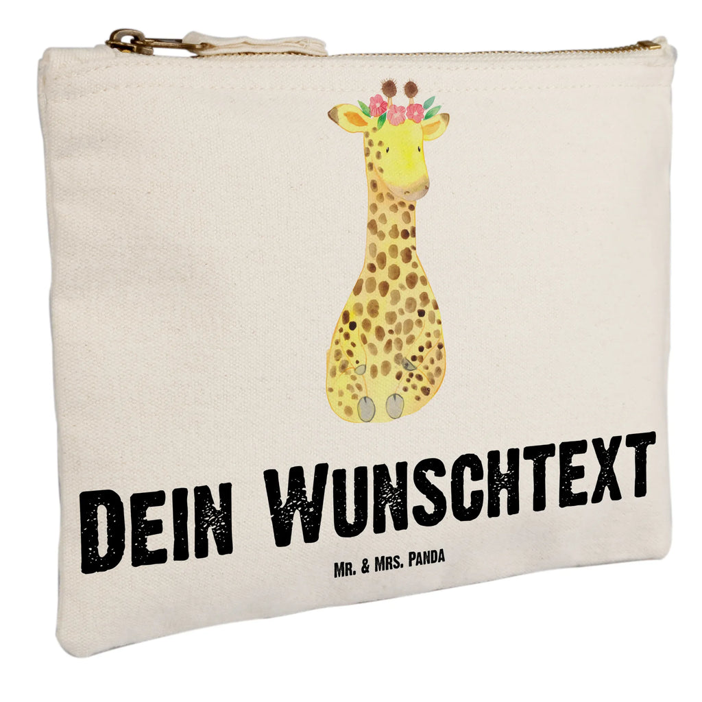 Personalisierte Schminktasche Giraffe Blumenkranz Personalisierte Schminktasche, Personalisierte Kosmetiktasche, Personalisierter Kosmetikbeutel, Personalisiertes Stiftemäppchen, Personalisiertes Etui, Personalisierte Federmappe, Personalisierte Makeup Bag, Personalisiertes Schminketui, Personalisiertes Kosmetiketui, Personalisiertes Schlamperetui, Schminktasche mit Namen, Kosmetiktasche mit Namen, Kosmetikbeutel mit Namen, Stiftemäppchen mit Namen, Etui mit Namen, Federmappe mit Namen, Makeup Bg mit Namen, Schminketui mit Namen, Kosmetiketui mit Namen, Schlamperetui mit Namen, Schminktasche personalisieren, Schminktasche bedrucken, Schminktasche selbst gestalten, Afrika, Wildtiere, Giraffe, Blumenkranz, Abenteurer, Selbstliebe, Freundin