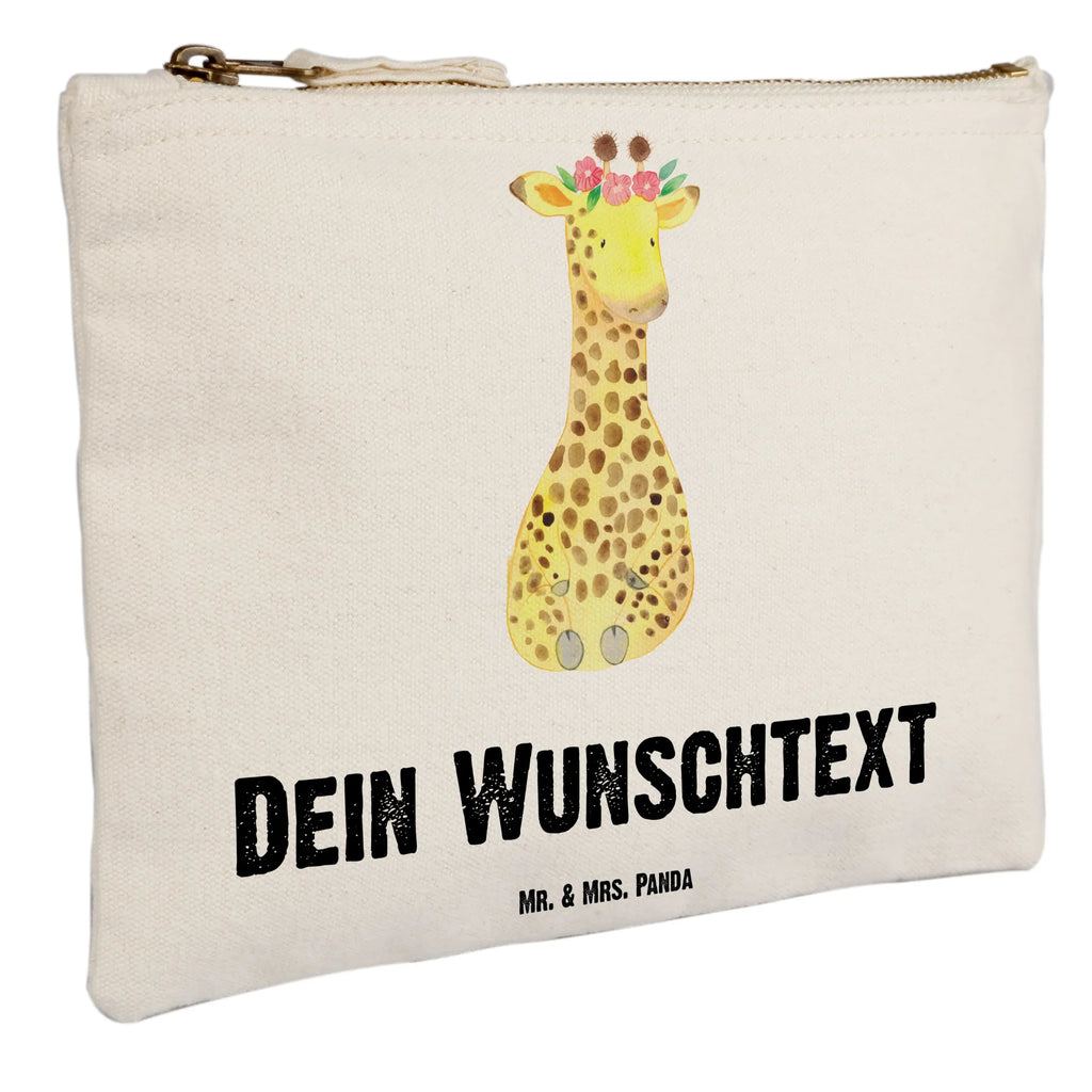 Personalisierte Schminktasche Giraffe Blumenkranz Personalisierte Schminktasche, Personalisierte Kosmetiktasche, Personalisierter Kosmetikbeutel, Personalisiertes Stiftemäppchen, Personalisiertes Etui, Personalisierte Federmappe, Personalisierte Makeup Bag, Personalisiertes Schminketui, Personalisiertes Kosmetiketui, Personalisiertes Schlamperetui, Schminktasche mit Namen, Kosmetiktasche mit Namen, Kosmetikbeutel mit Namen, Stiftemäppchen mit Namen, Etui mit Namen, Federmappe mit Namen, Makeup Bg mit Namen, Schminketui mit Namen, Kosmetiketui mit Namen, Schlamperetui mit Namen, Schminktasche personalisieren, Schminktasche bedrucken, Schminktasche selbst gestalten, Afrika, Wildtiere, Giraffe, Blumenkranz, Abenteurer, Selbstliebe, Freundin