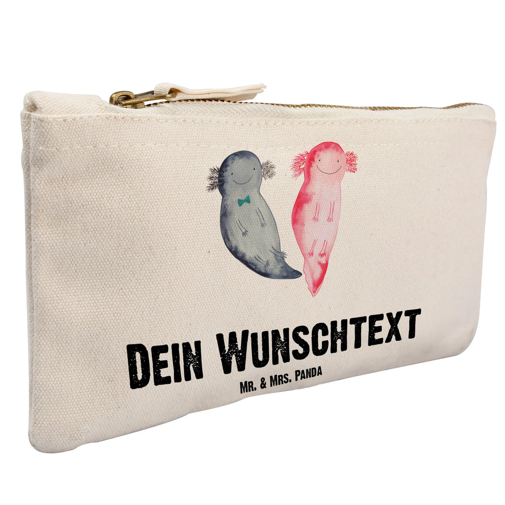 Personalisierte Schminktasche Axolotl Axel+Lotte Personalisierte Schminktasche, Personalisierte Kosmetiktasche, Personalisierter Kosmetikbeutel, Personalisiertes Stiftemäppchen, Personalisiertes Etui, Personalisierte Federmappe, Personalisierte Makeup Bag, Personalisiertes Schminketui, Personalisiertes Kosmetiketui, Personalisiertes Schlamperetui, Schminktasche mit Namen, Kosmetiktasche mit Namen, Kosmetikbeutel mit Namen, Stiftemäppchen mit Namen, Etui mit Namen, Federmappe mit Namen, Makeup Bg mit Namen, Schminketui mit Namen, Kosmetiketui mit Namen, Schlamperetui mit Namen, Schminktasche personalisieren, Schminktasche bedrucken, Schminktasche selbst gestalten, Axolotl, Molch, Axolot, Schwanzlurch, Lurch, Lurche, Liebe, große Liebe, Liebesbeweis, Freund, Verlobter, Ehemann, Jahrestag, Valentinstag